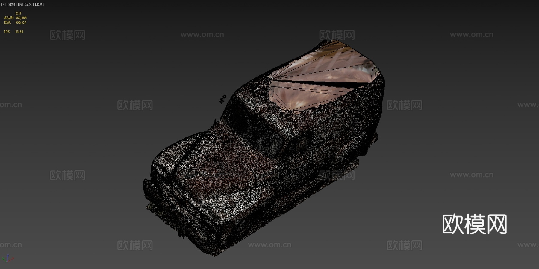国际收割者货车（纳尔逊，内华达州）3d模型下载（渲染图4）