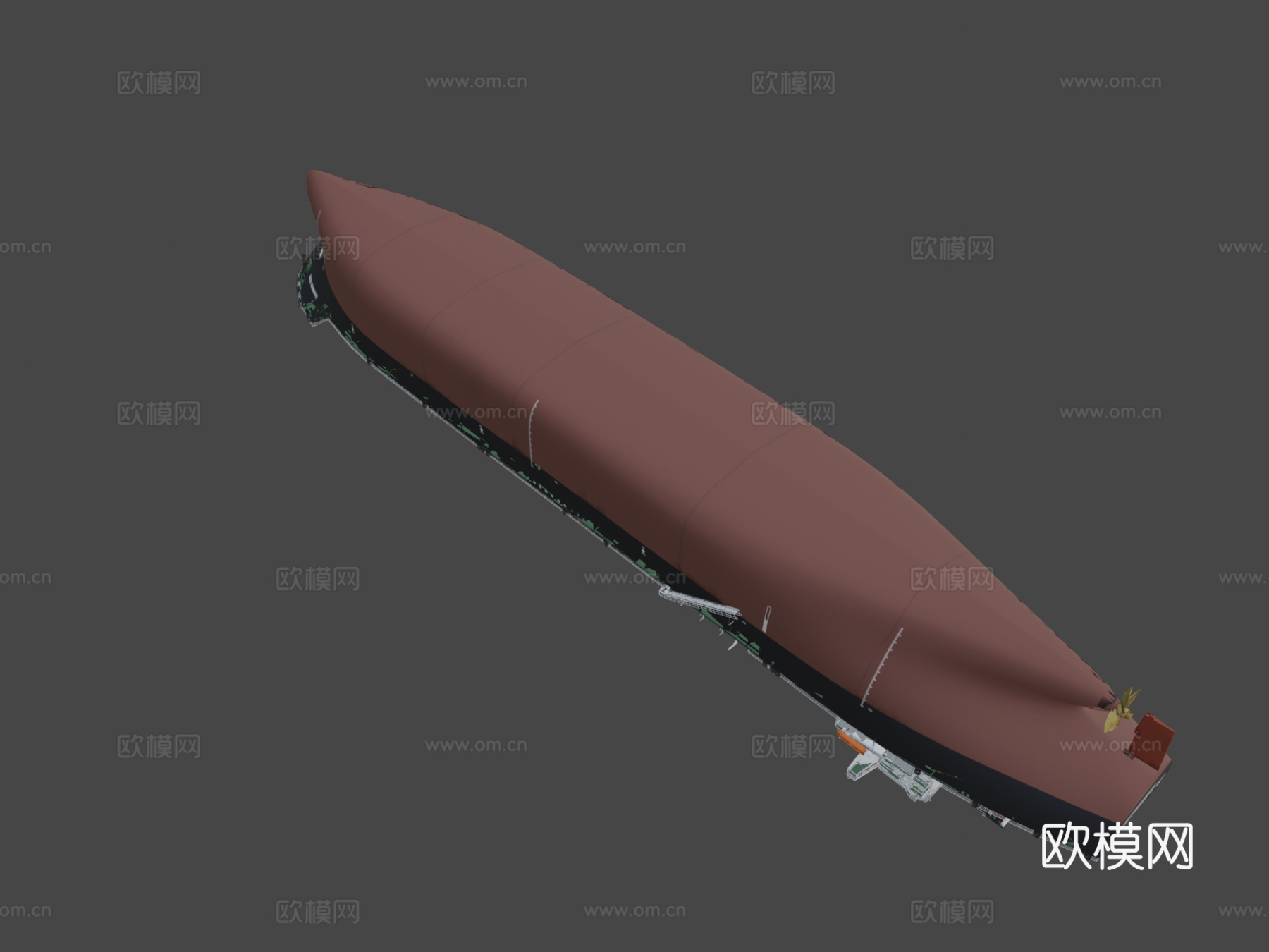 长荣油轮3d模型下载（渲染图6）