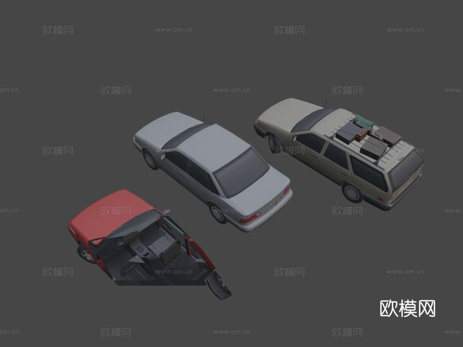 '93福特金牛座3d模型下载（渲染图7）