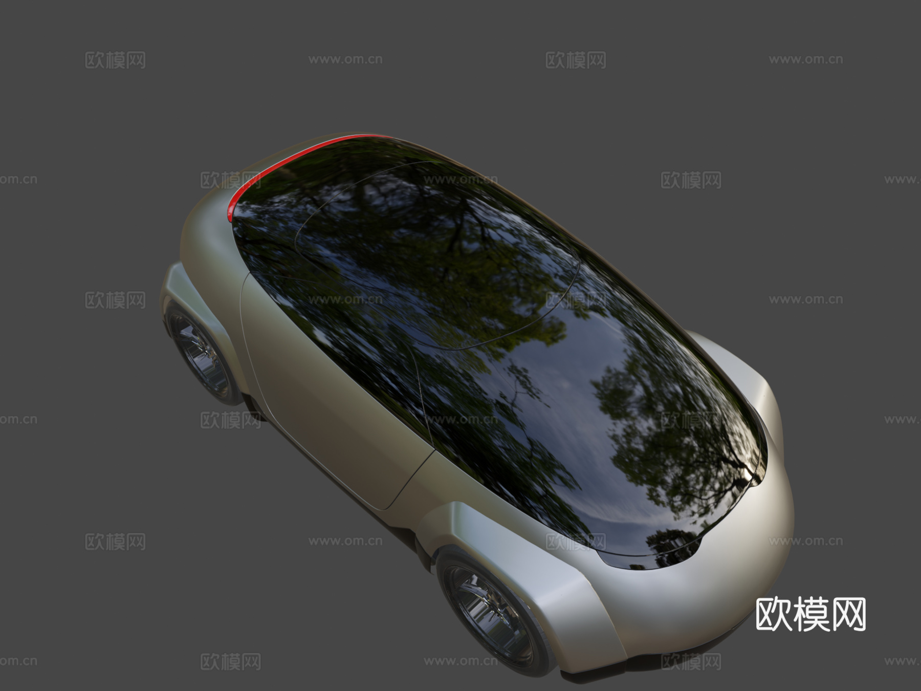 概念车001-公共领域（CC0）3d模型下载（渲染图8）