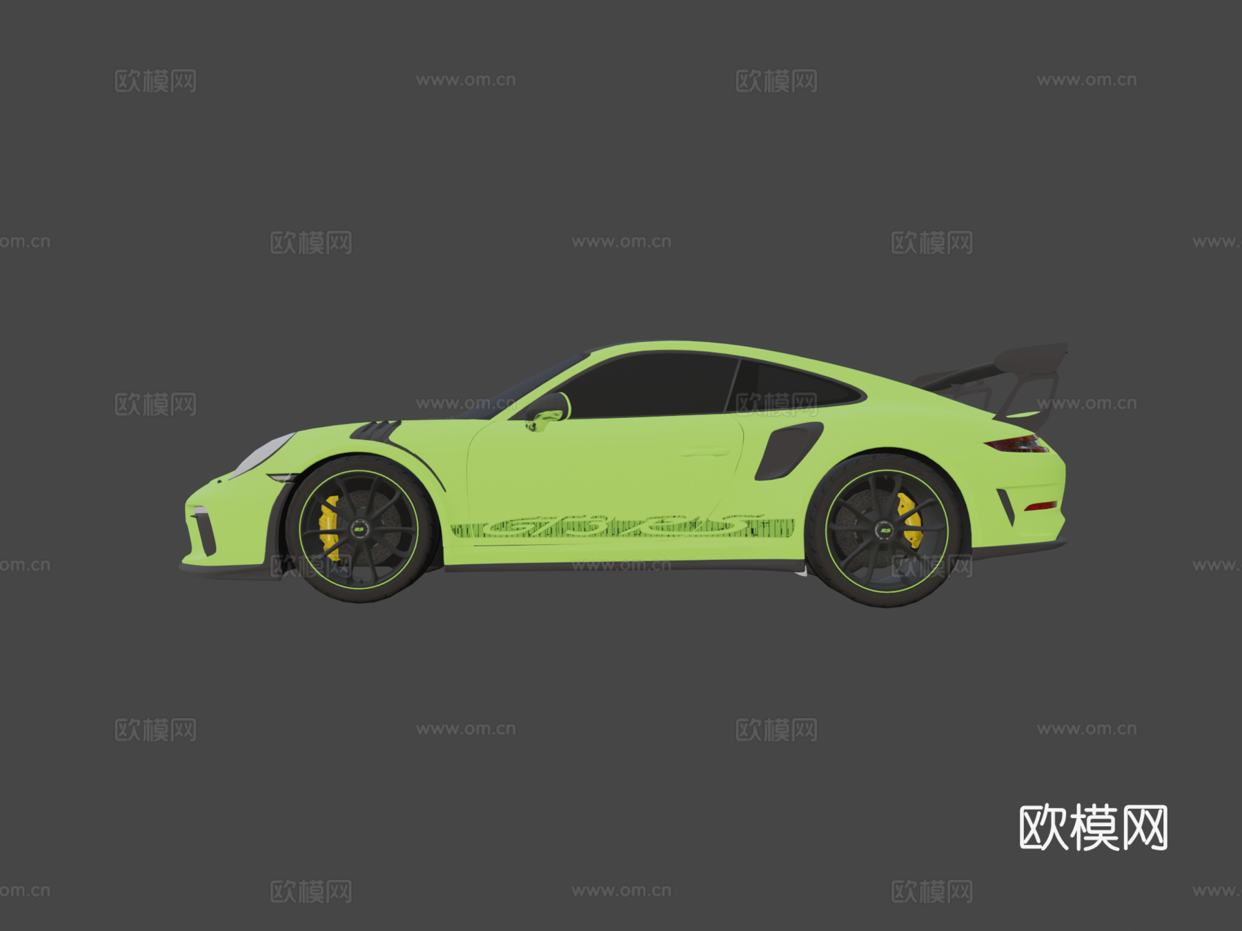 保时捷911（991-2）GT3 R.S.魏斯阿赫套件3d模型下载（渲染图6）