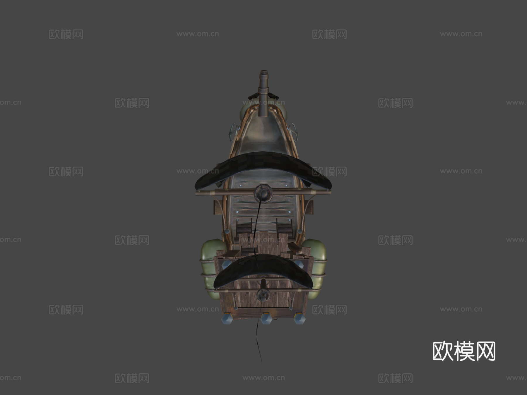 飞行海盗船3d模型下载（渲染图7）