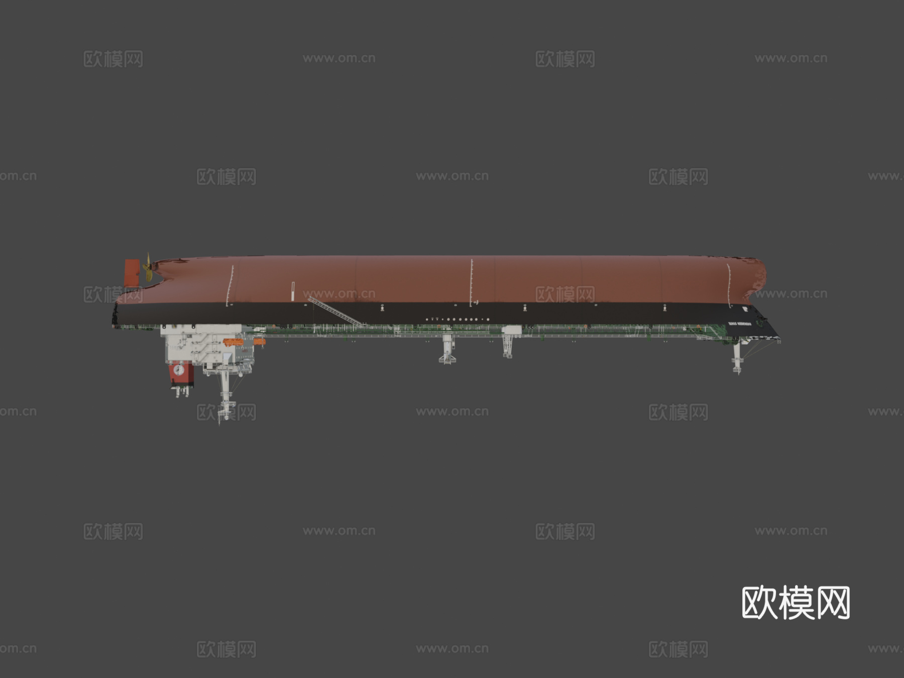 长荣油轮3d模型下载（渲染图7）