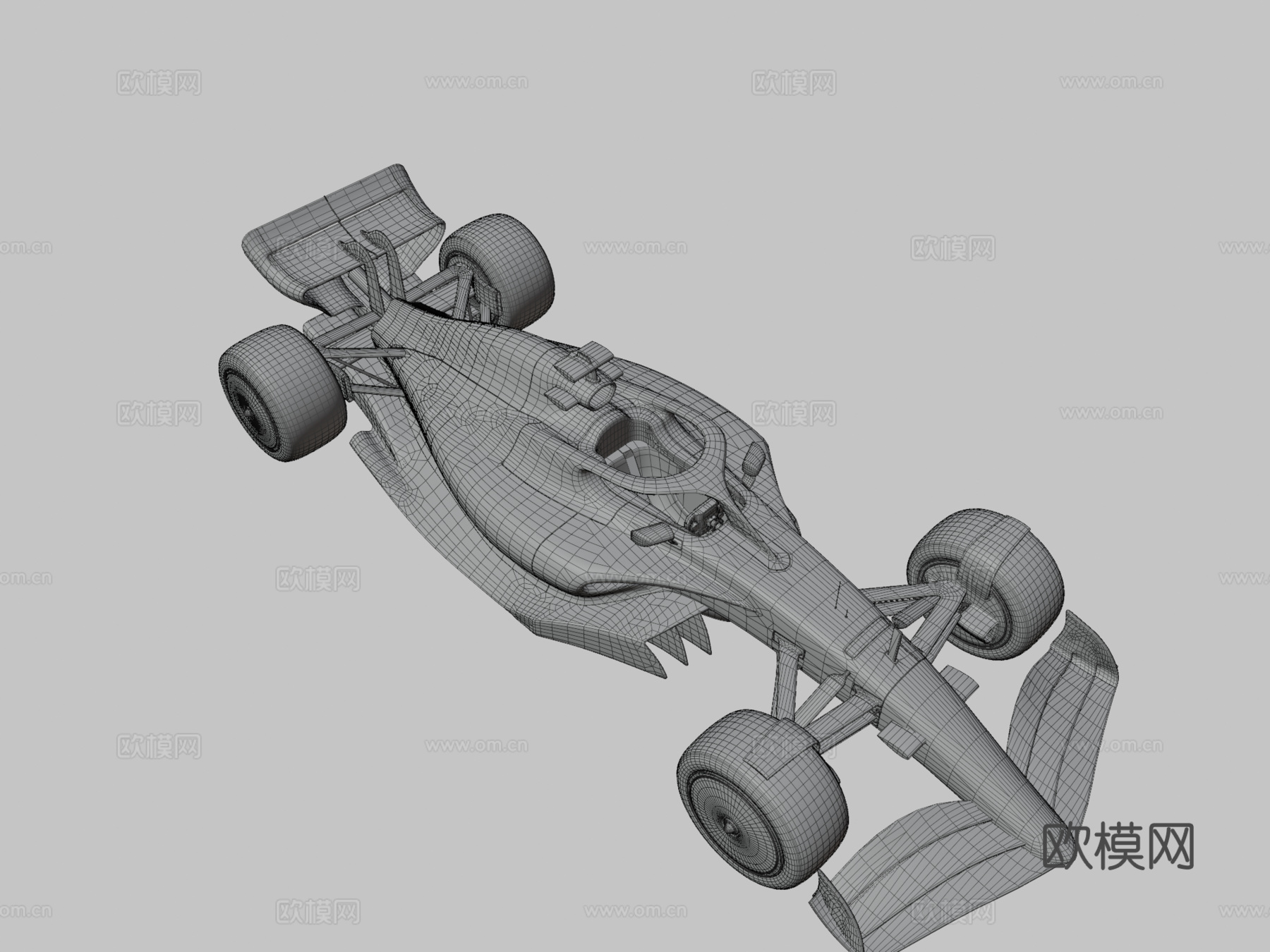 F1 2021赛车原型3d模型下载（渲染图3）