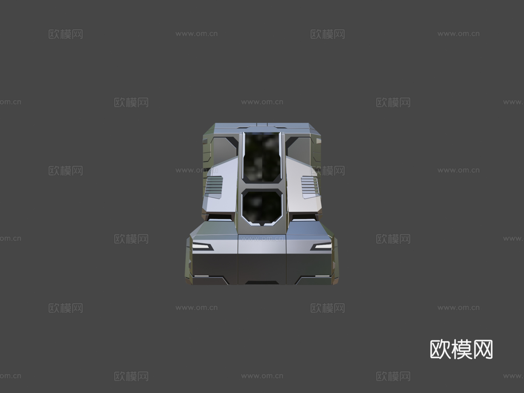 科幻载具005-公共领域（CC0）3d模型下载（渲染图5）