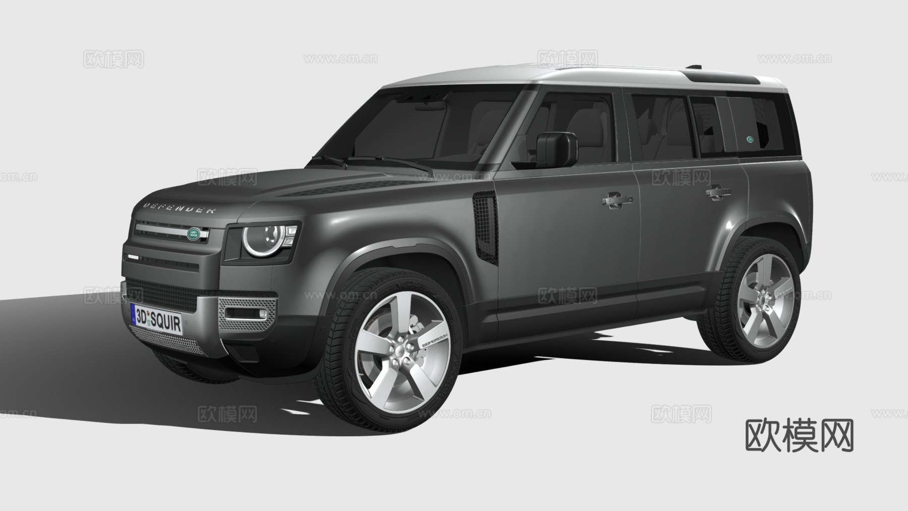 路虎卫士 110 20203d模型下载（渲染图1）