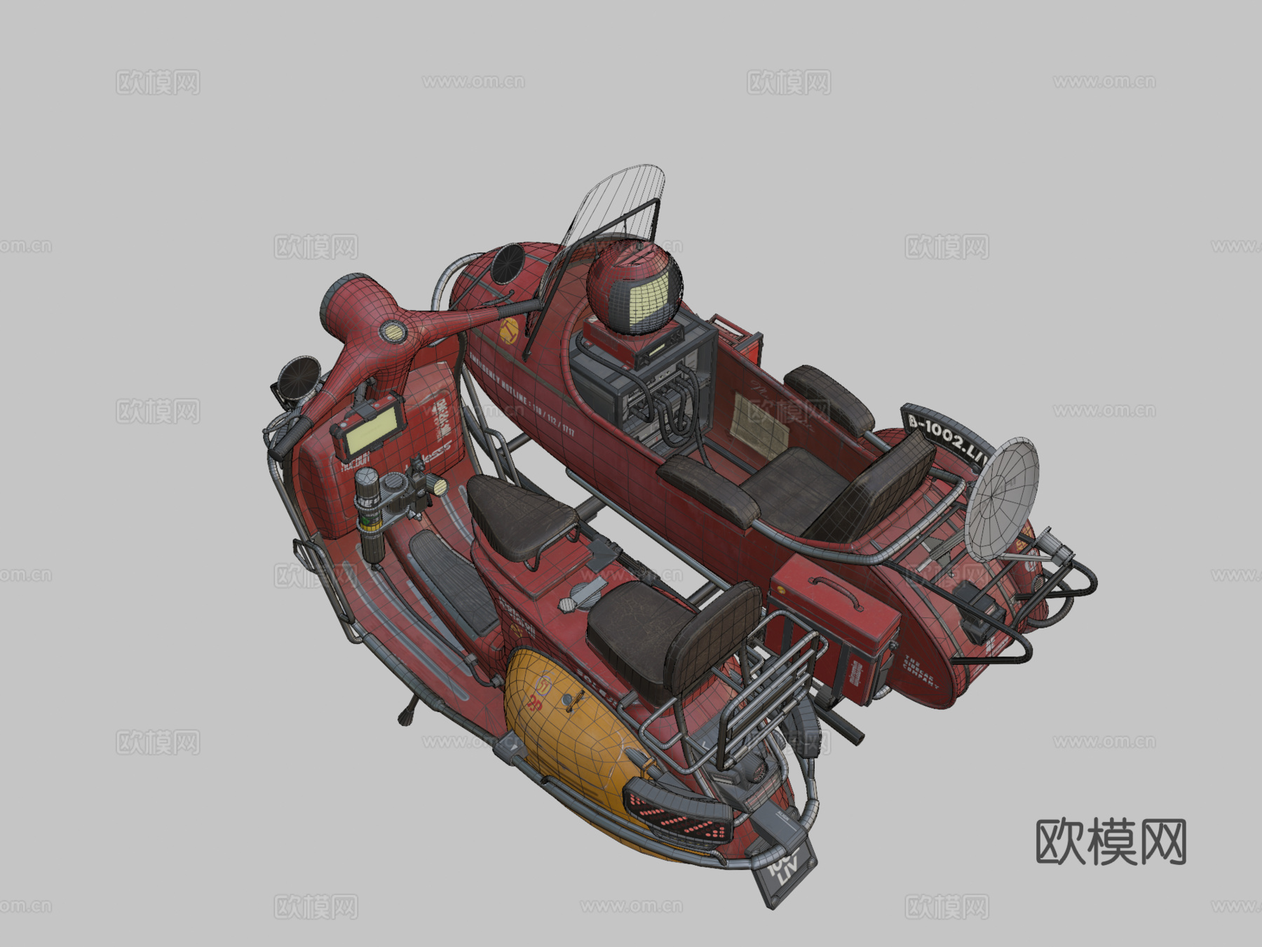 Tjapoeng Djotang 3003d模型下载（渲染图2）