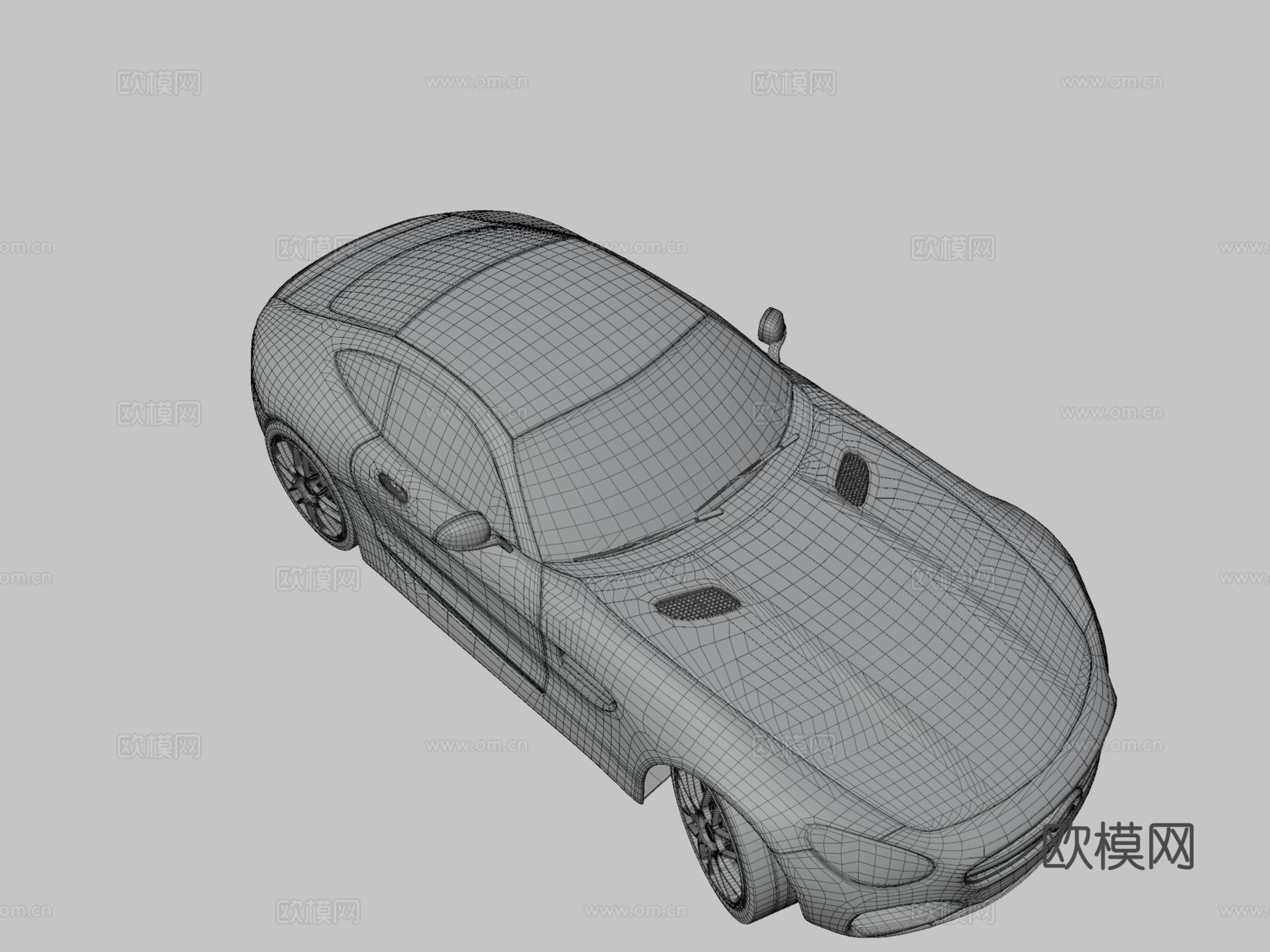 梅赛德斯-奔驰AMG-GT 20153d模型下载（渲染图3）