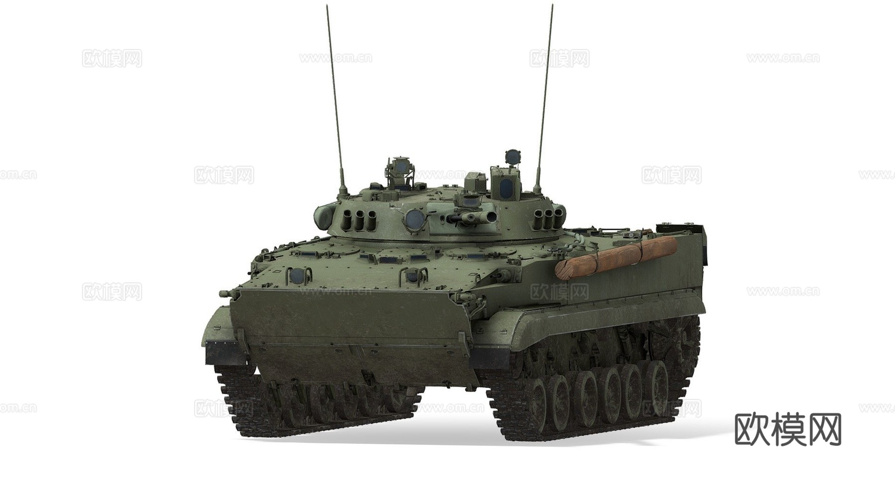 BMP-3俄罗斯步兵战车3d模型下载（渲染图1）