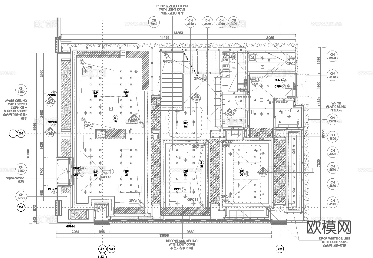 高档男装女装服装店 最新全套 效果图 施工图设计cad施工图