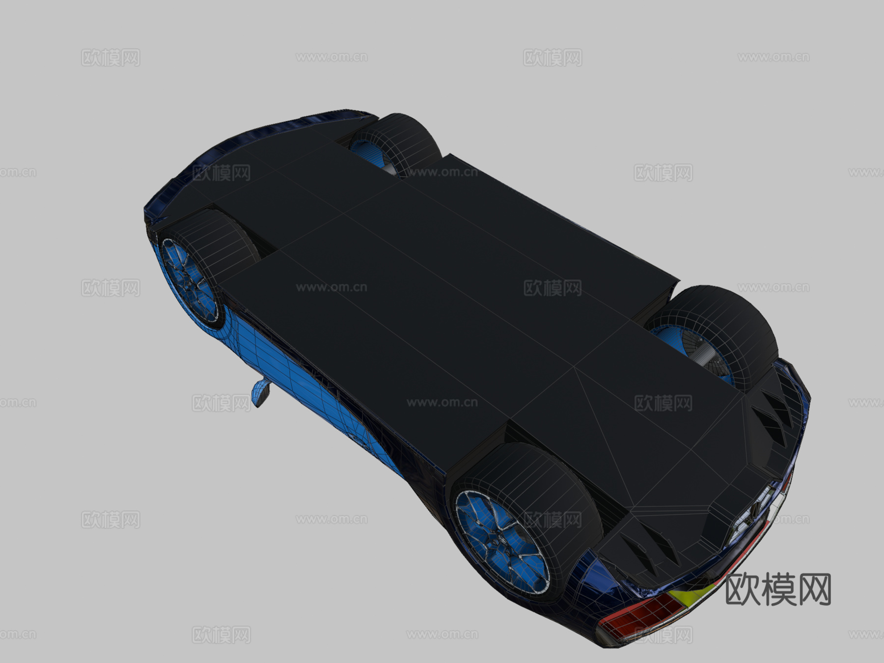 布加迪凯龙3d模型下载（渲染图2）