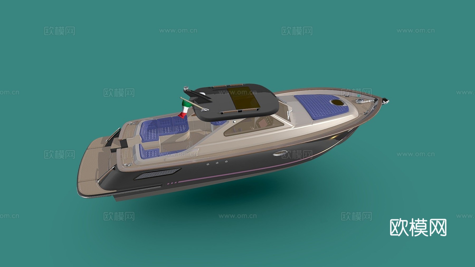 摩托游艇 353d模型下载（渲染图1）