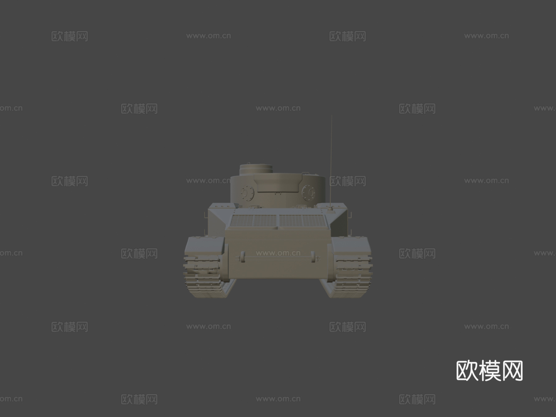 保时捷虎式-VK 4501（P）3d模型下载（渲染图5）