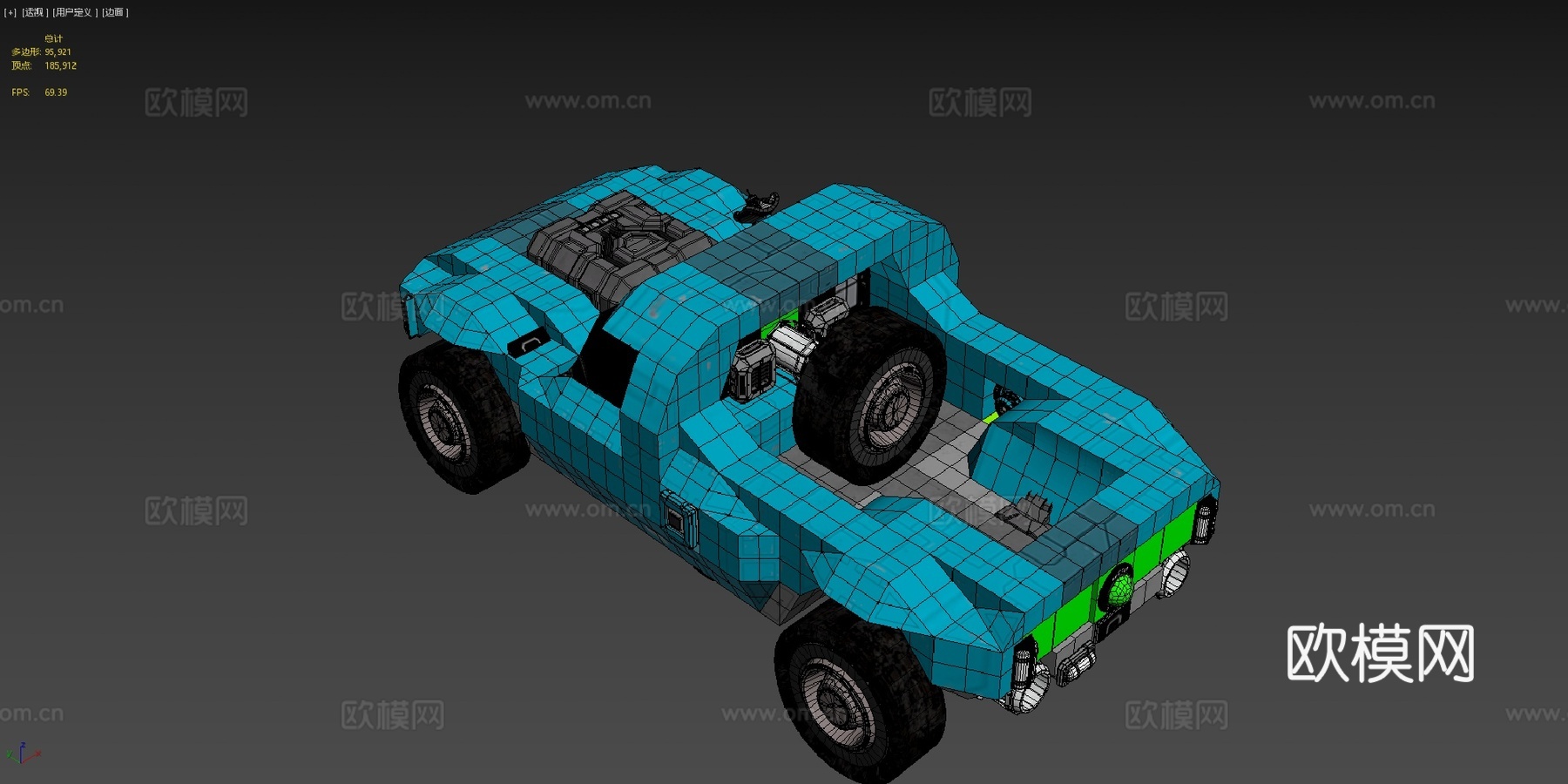 克罗珀汽车-斗士MKI3d模型下载（渲染图4）