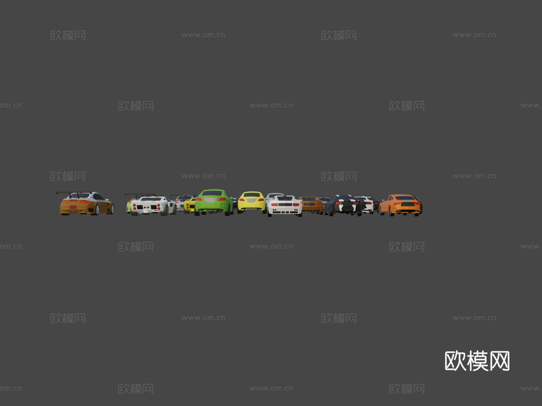 低多边形汽车资产第二部分3d模型