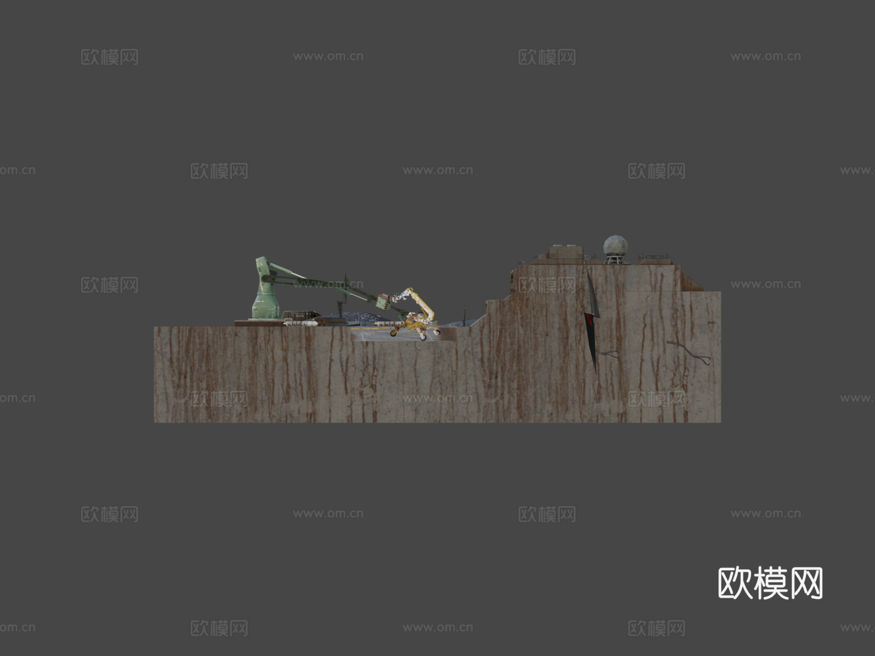 科幻潜艇=类型-9=级3d模型下载（渲染图6）