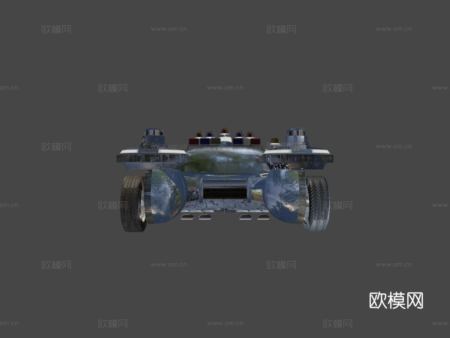 洛杉矶 2019 - 警用旋转车 (高多边形)3d模型下载（渲染图5）