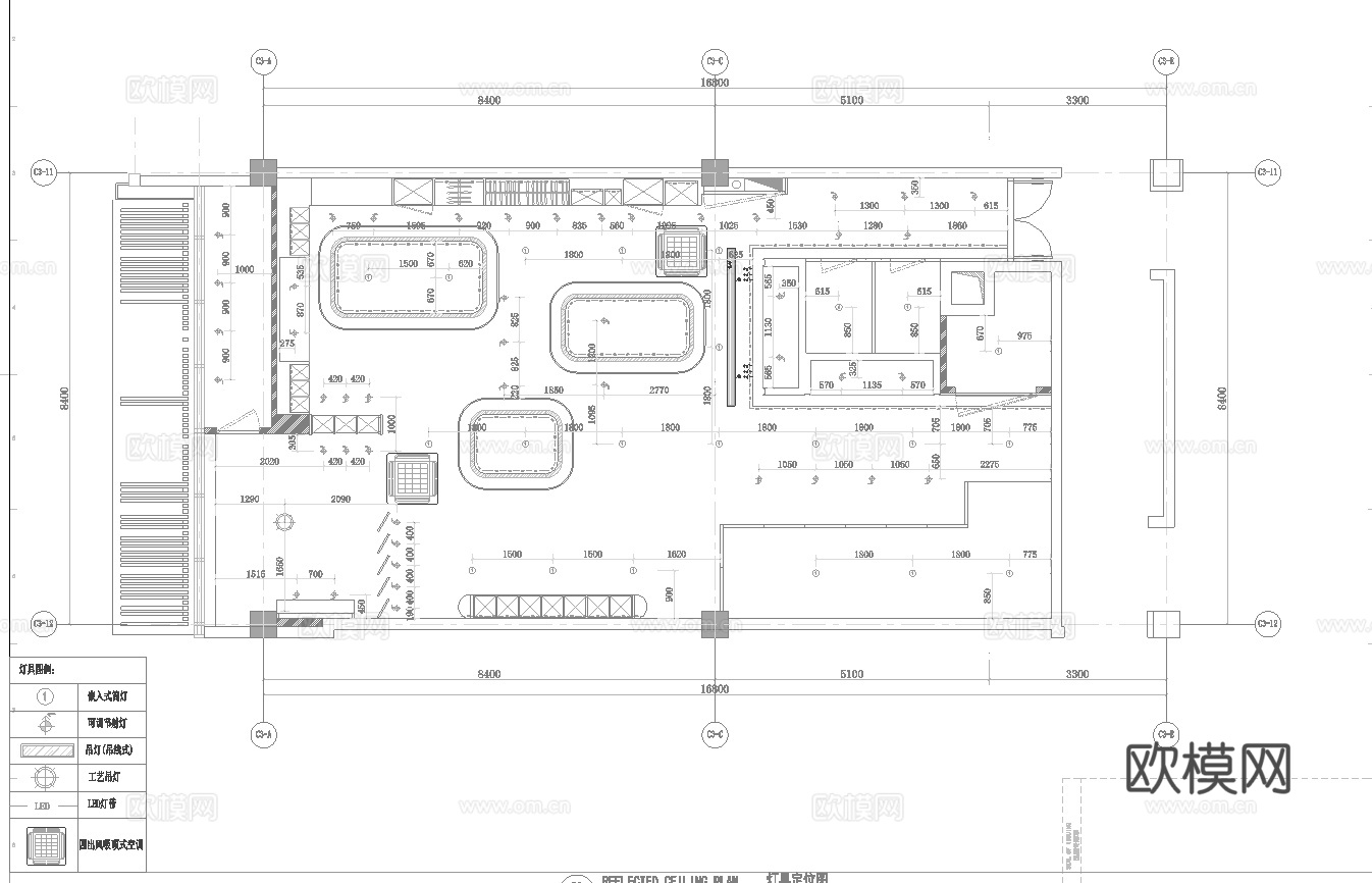 高档西服服装店 最新全套 效果图 施工图设计cad施工图