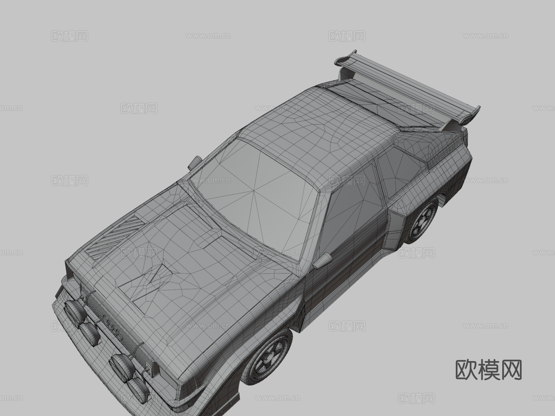 奥迪Quattro S1 E23d模型下载（渲染图3）