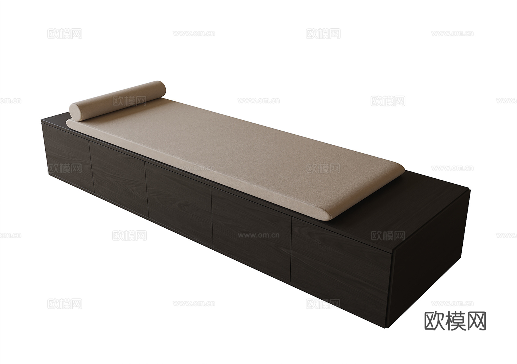 现代飘窗垫su模型