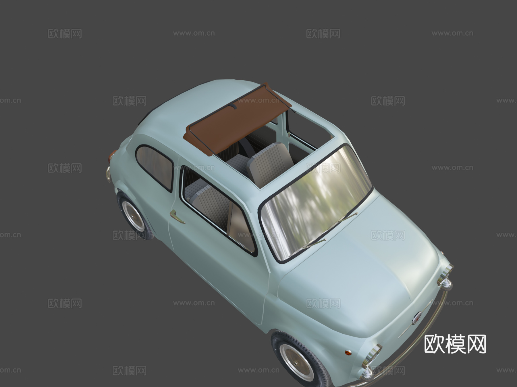 菲亚特新500F3d模型下载（渲染图8）