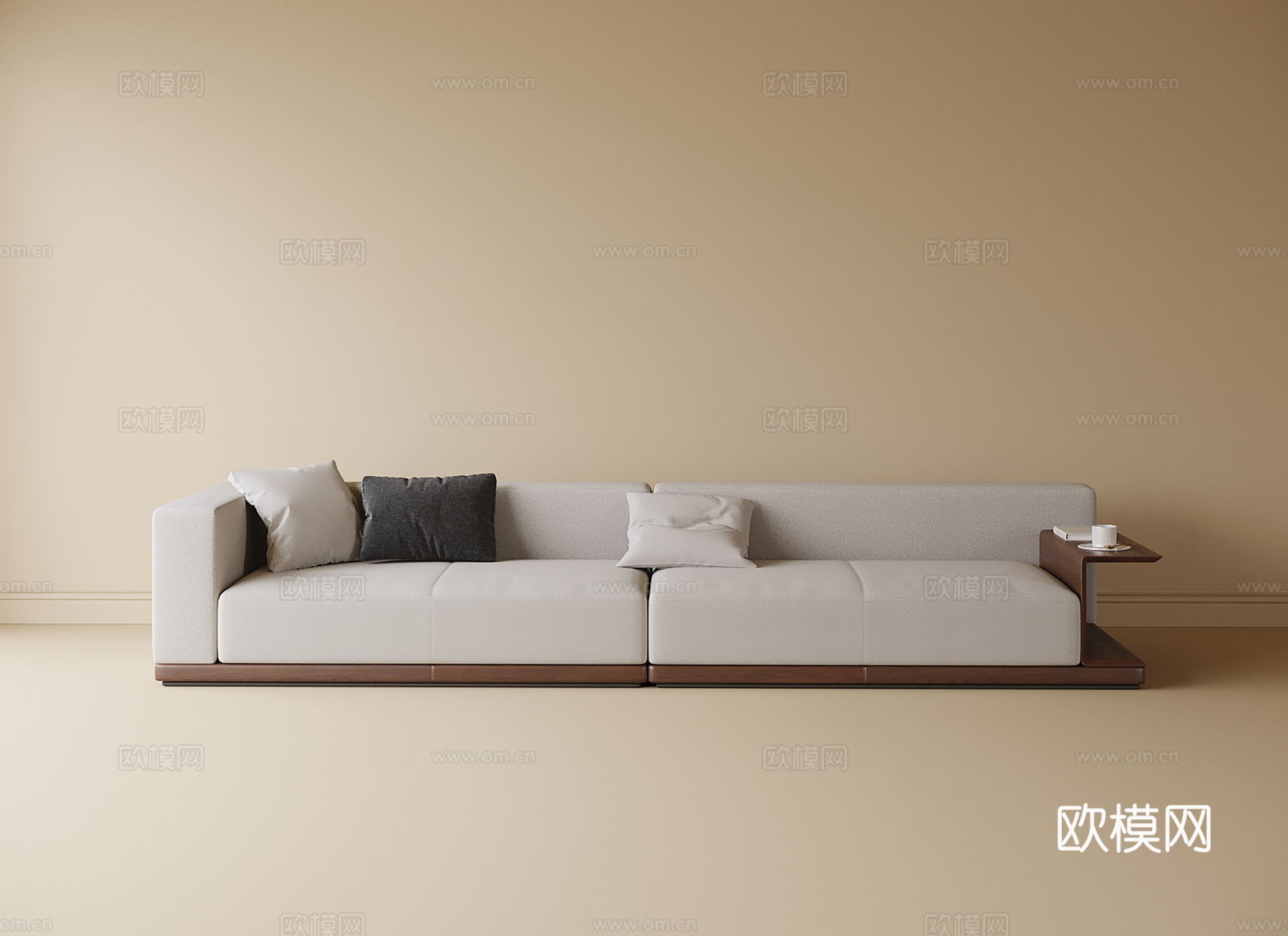 现代双人沙发免费3d模型下载