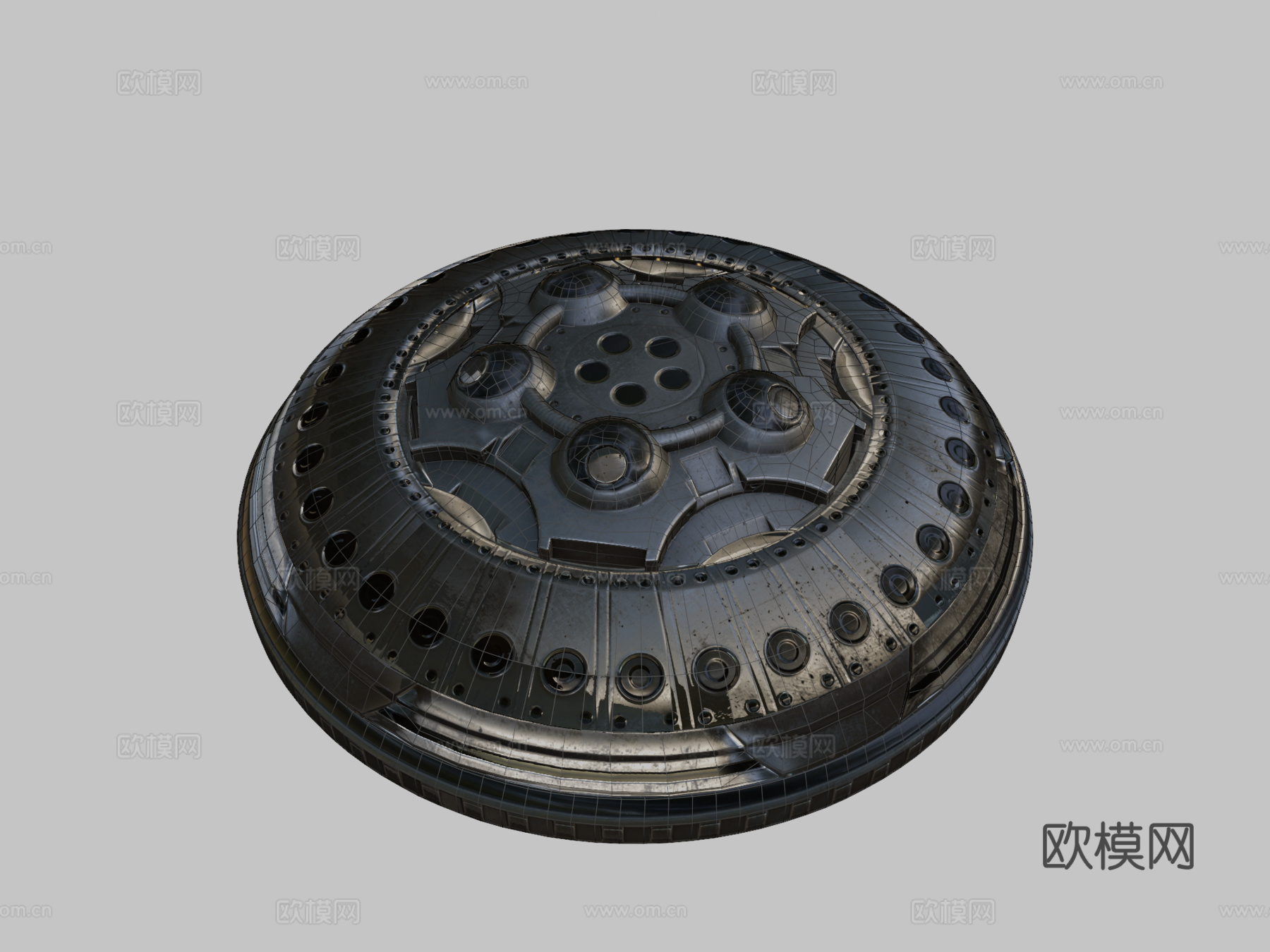 UFO类型83d模型下载（渲染图2）