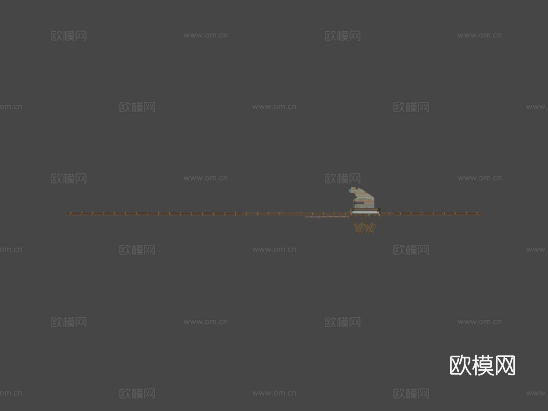 辐射-单轨列车+车站3d模型下载（渲染图7）
