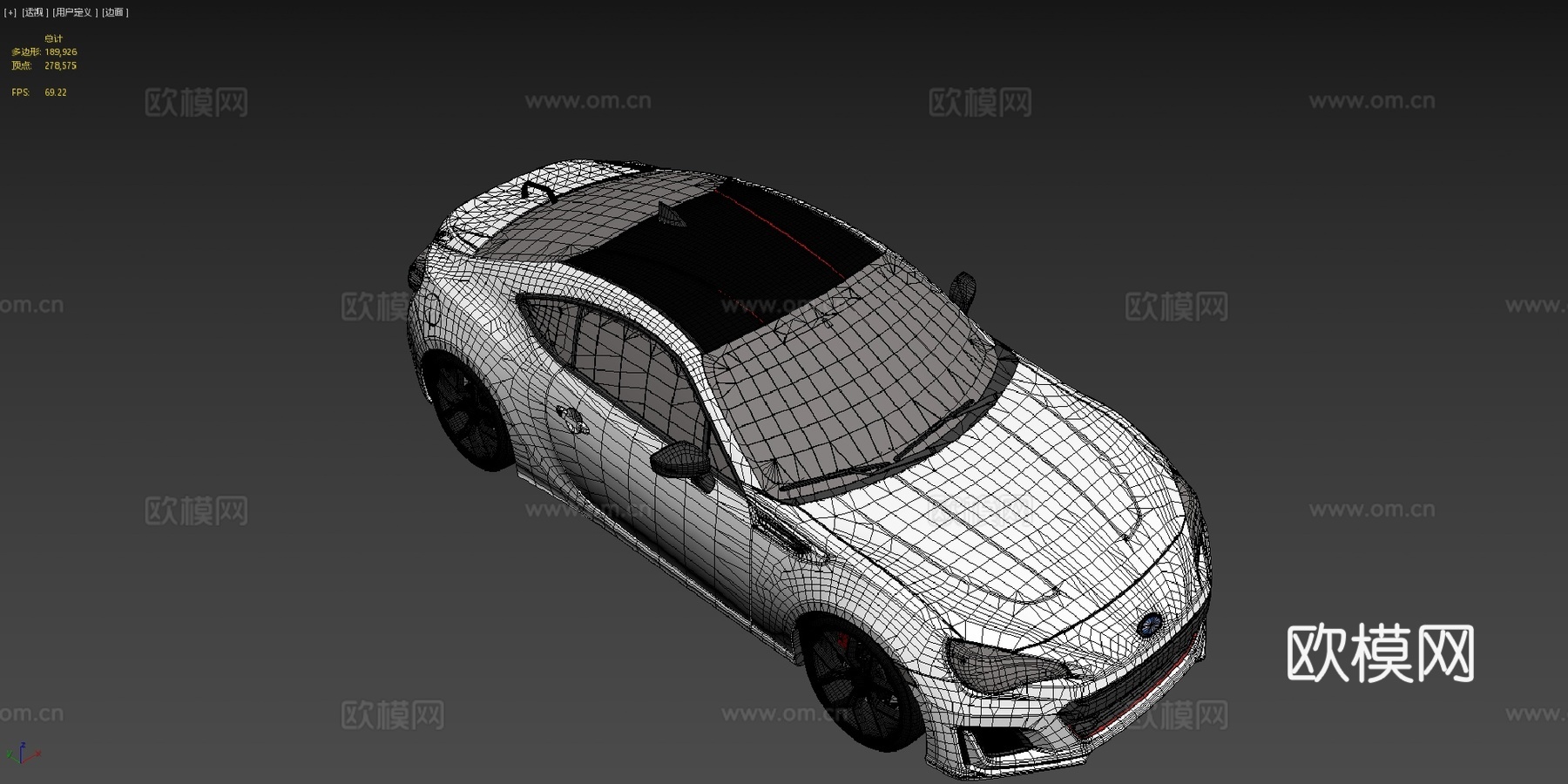 斯巴鲁BRZ3d模型下载（渲染图4）