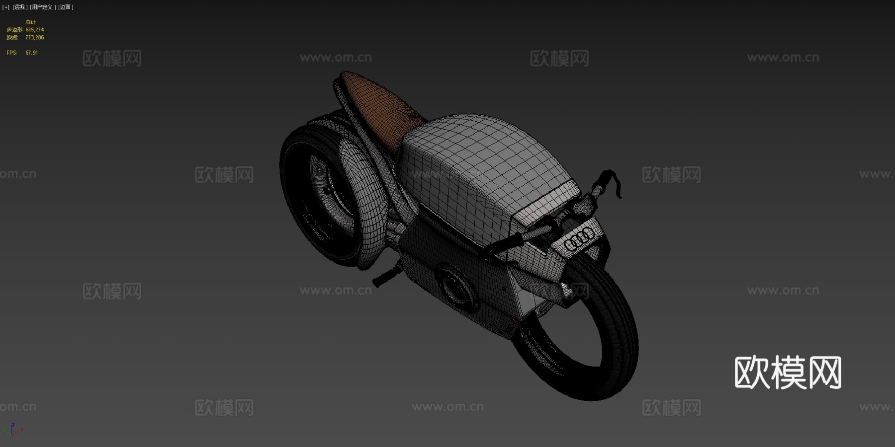 奥迪反叛者-一级方程式（高多边形）3d模型下载（渲染图4）