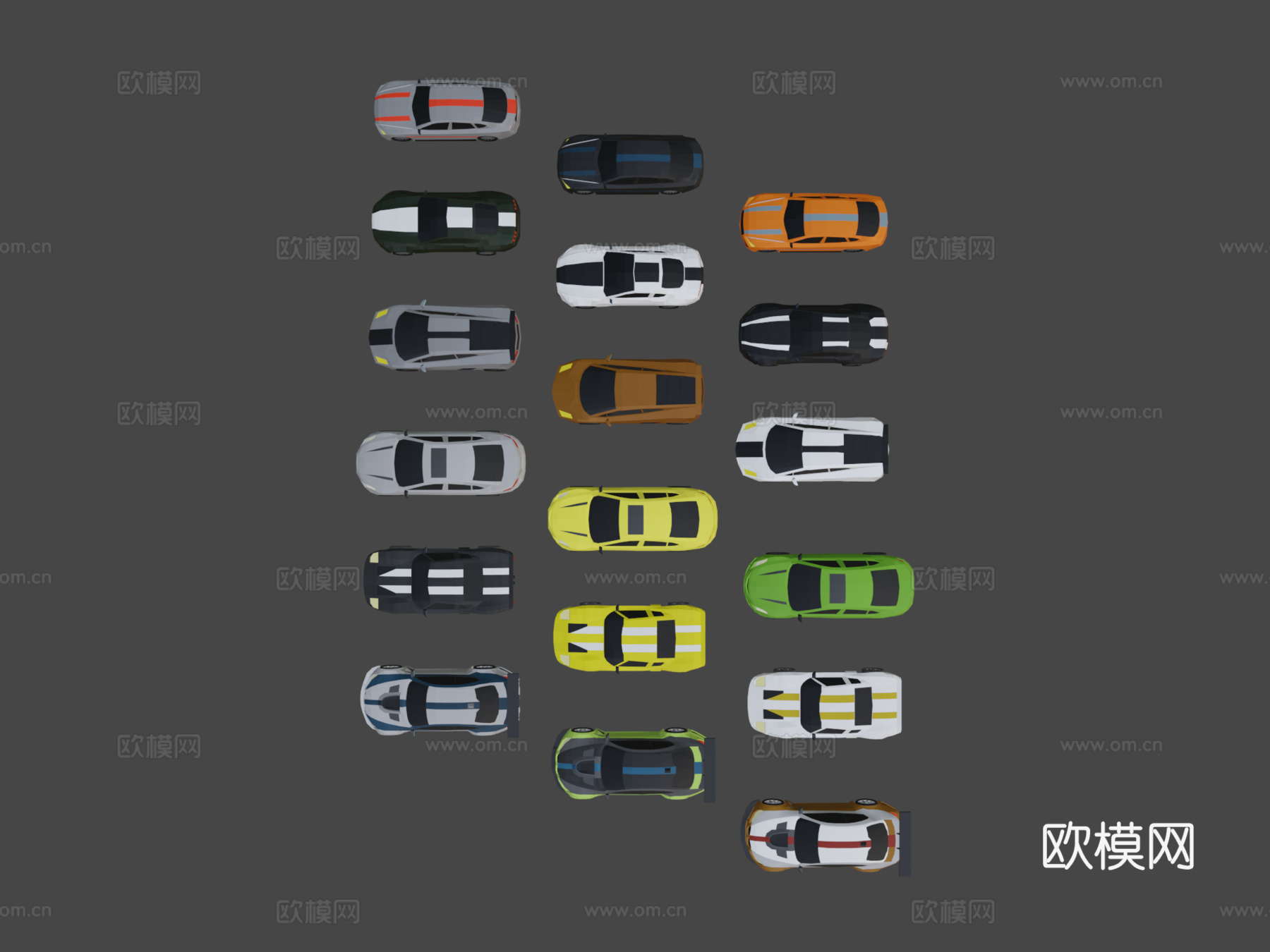 低多边形汽车资产第二部分3d模型