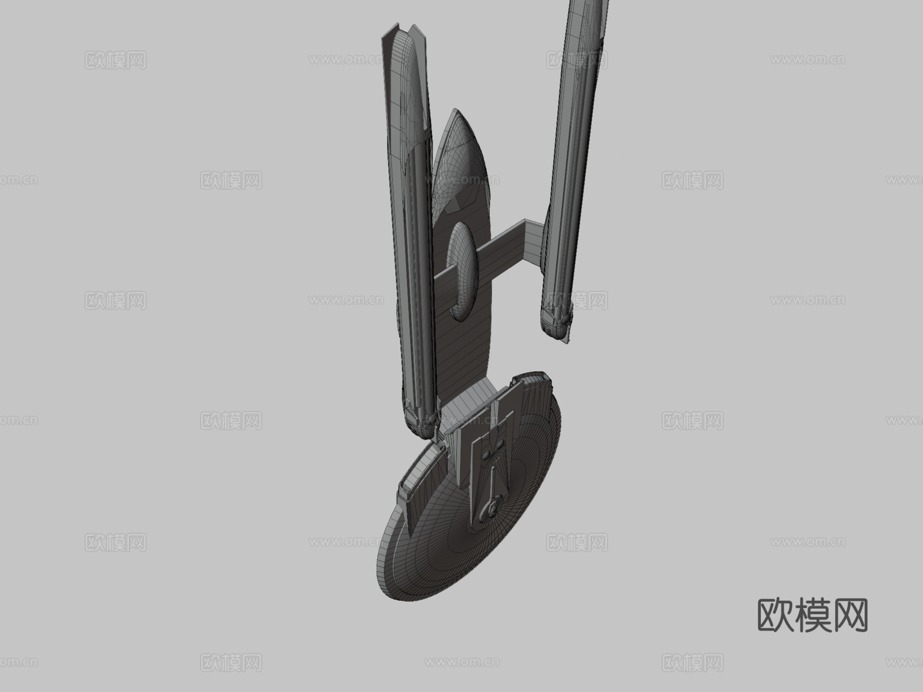 卓越级改装USS企业号NCC-1701-B3d模型下载（渲染图3）