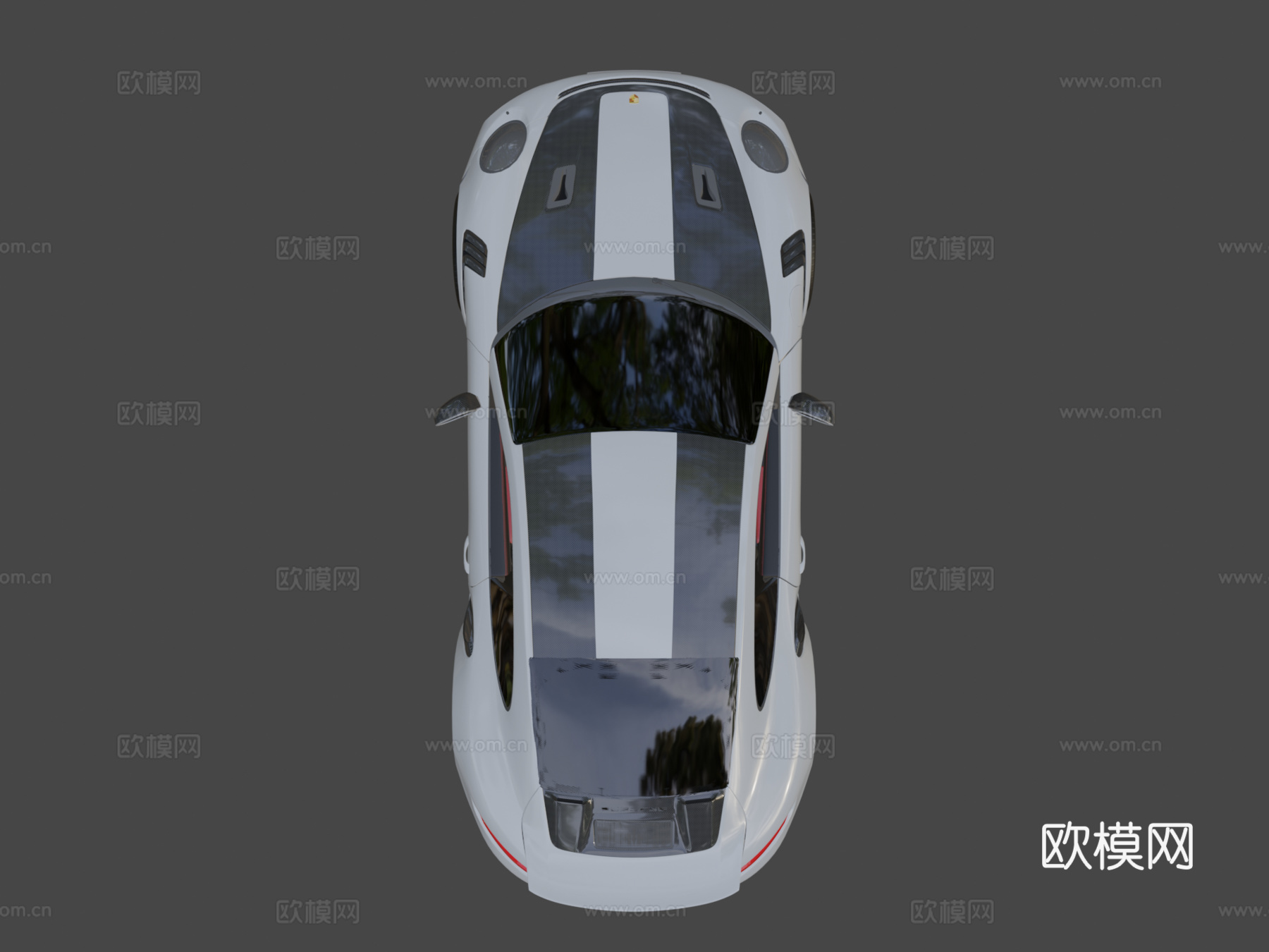 保时捷GT2RS3d模型3d模型下载（渲染图7）
