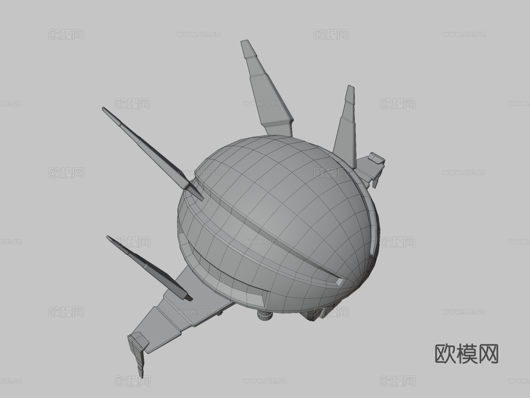 奥拉的太空船3d模型下载（渲染图3）