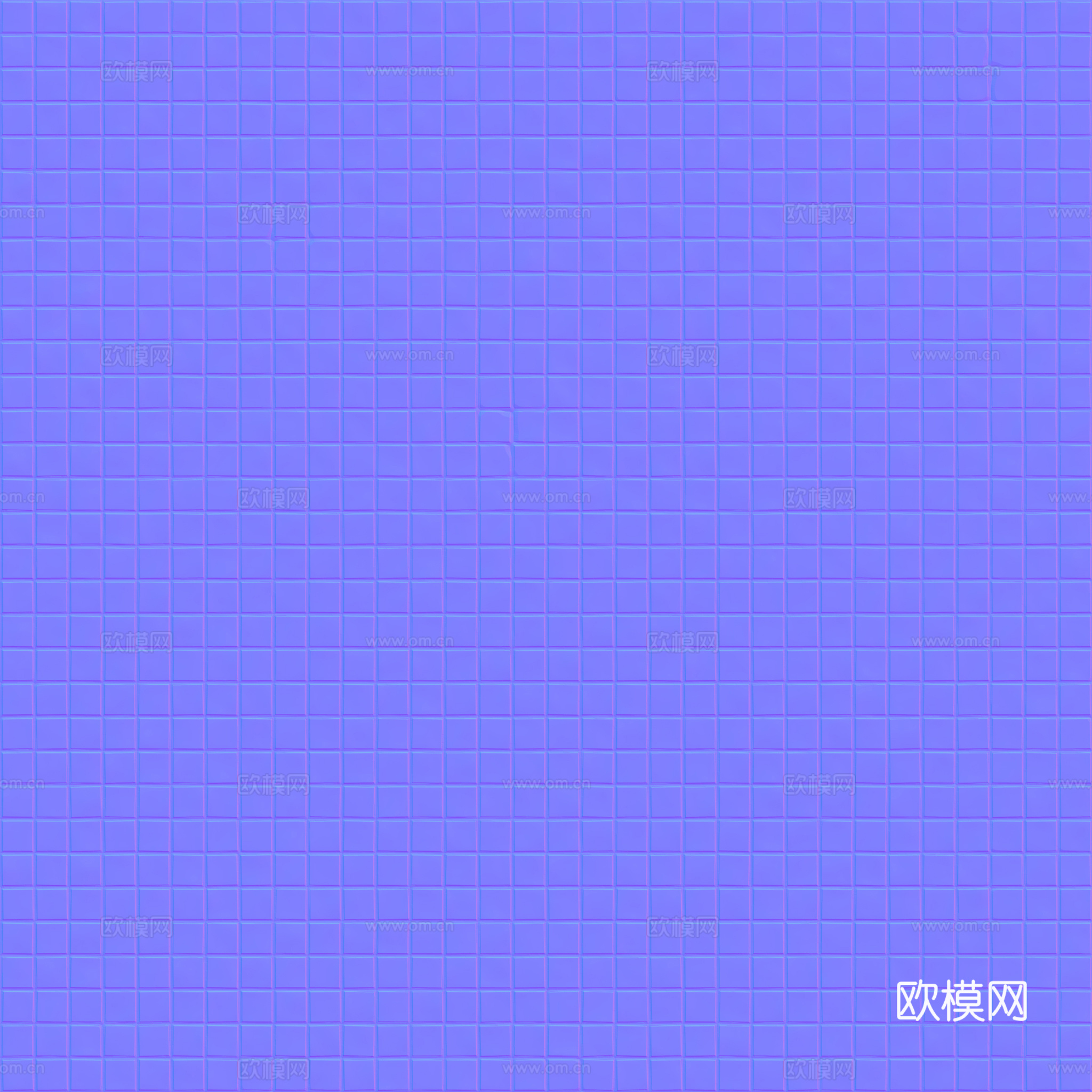 海洋风格方形泳池马赛克纹理 泳池 蓝色 瓷砖