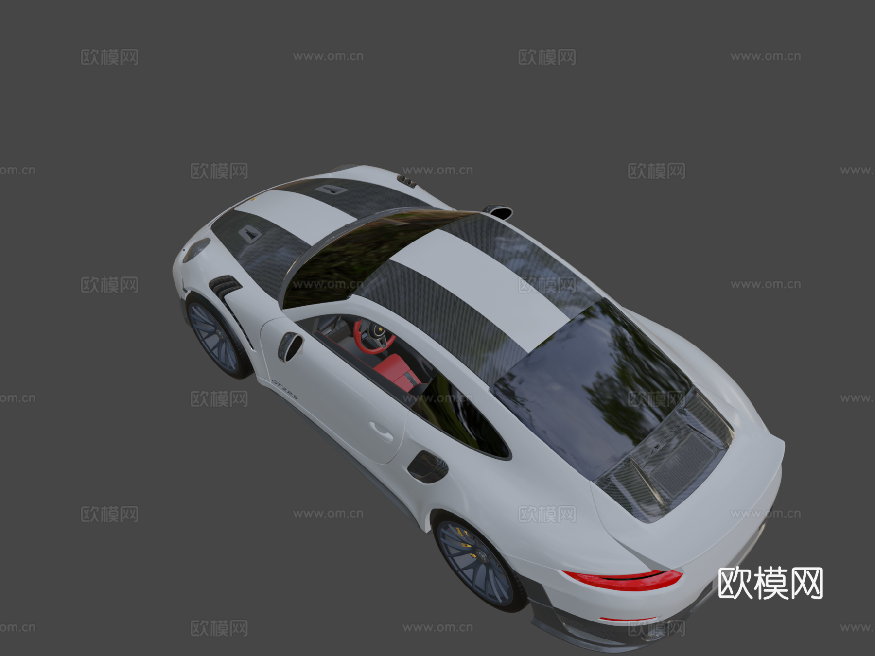 保时捷GT2RS3d模型3d模型下载（渲染图8）
