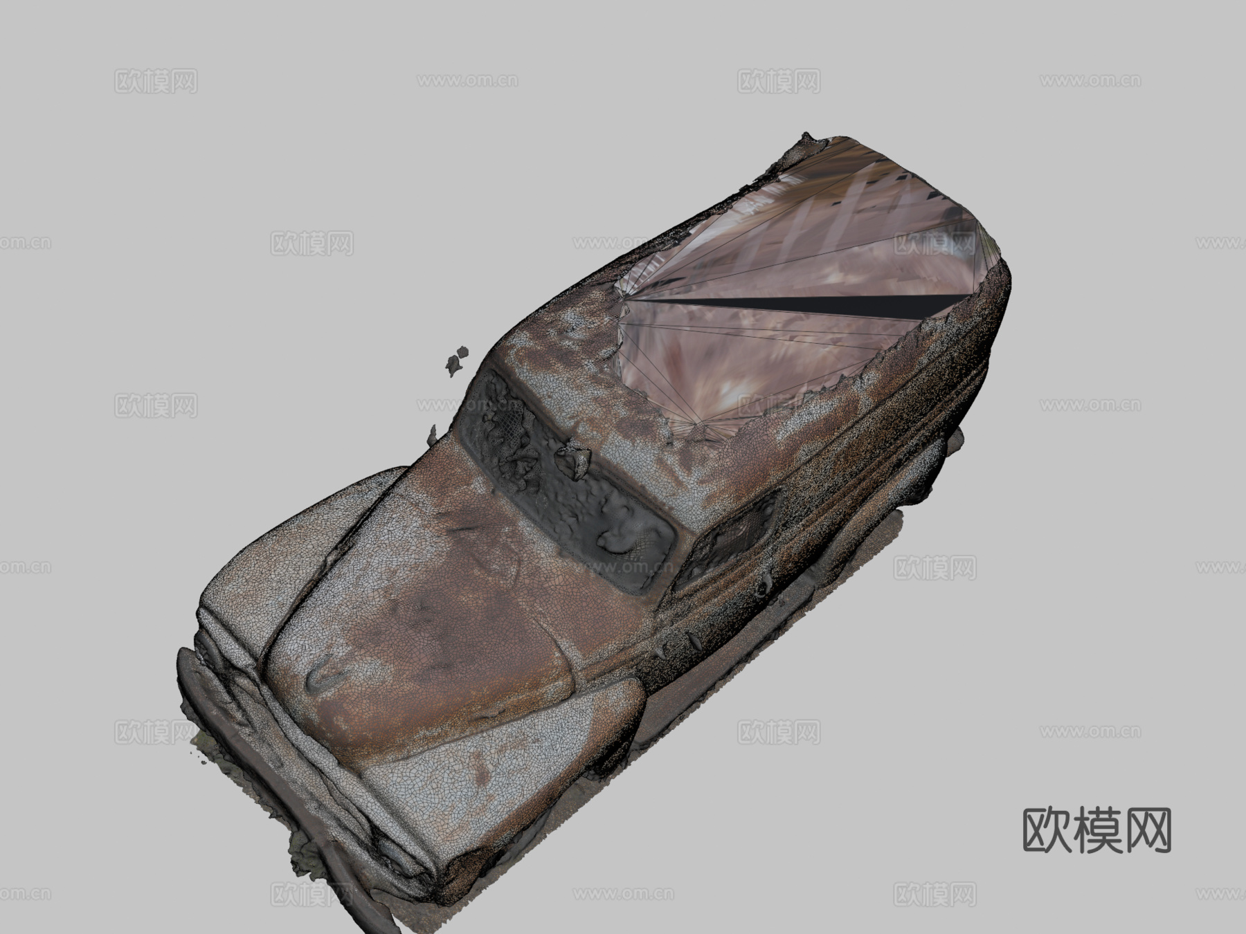 国际收割者货车（纳尔逊，内华达州）3d模型下载（渲染图2）