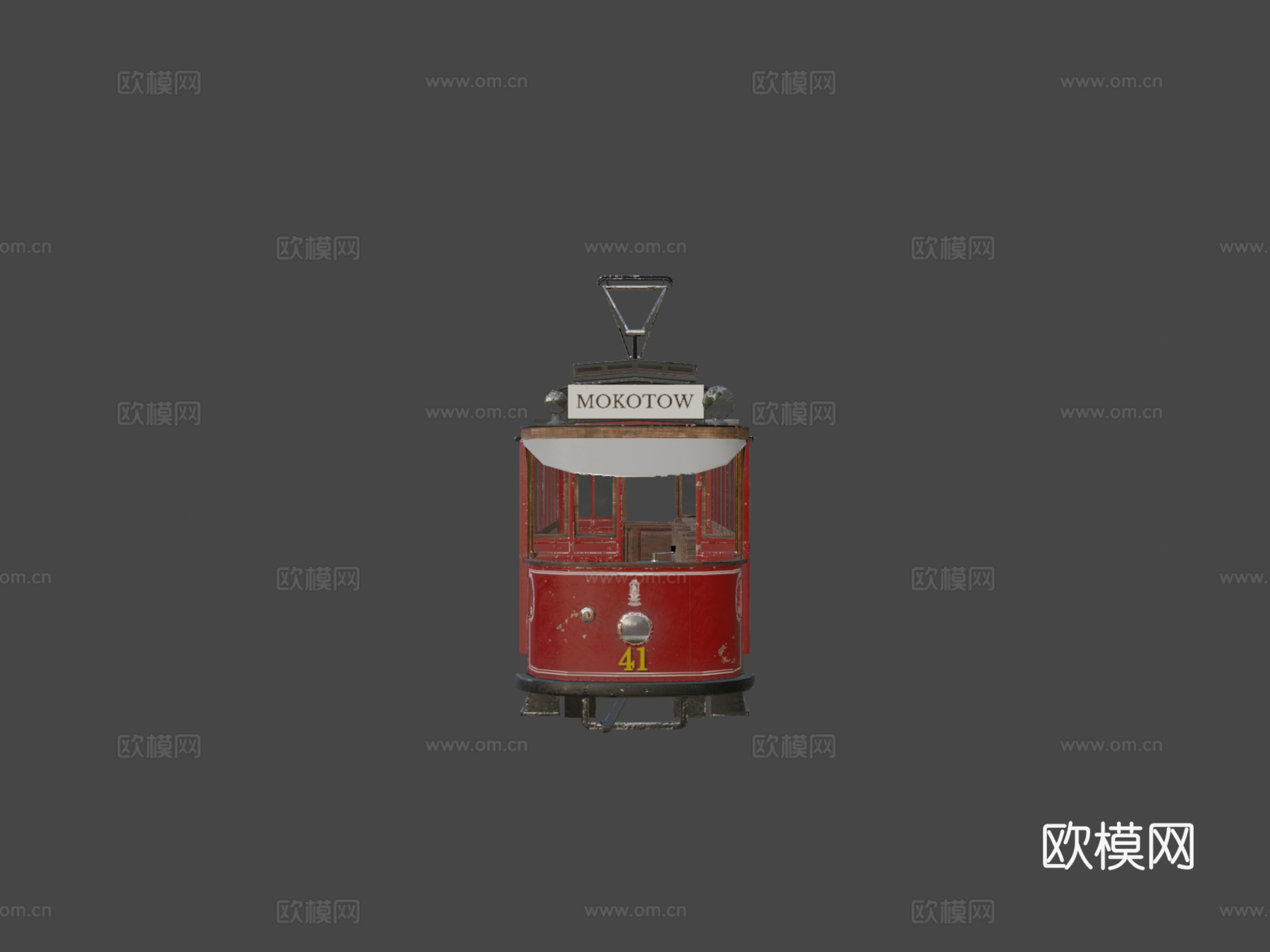 法尔肯里德A - 旧有轨电车3d模型下载（渲染图5）