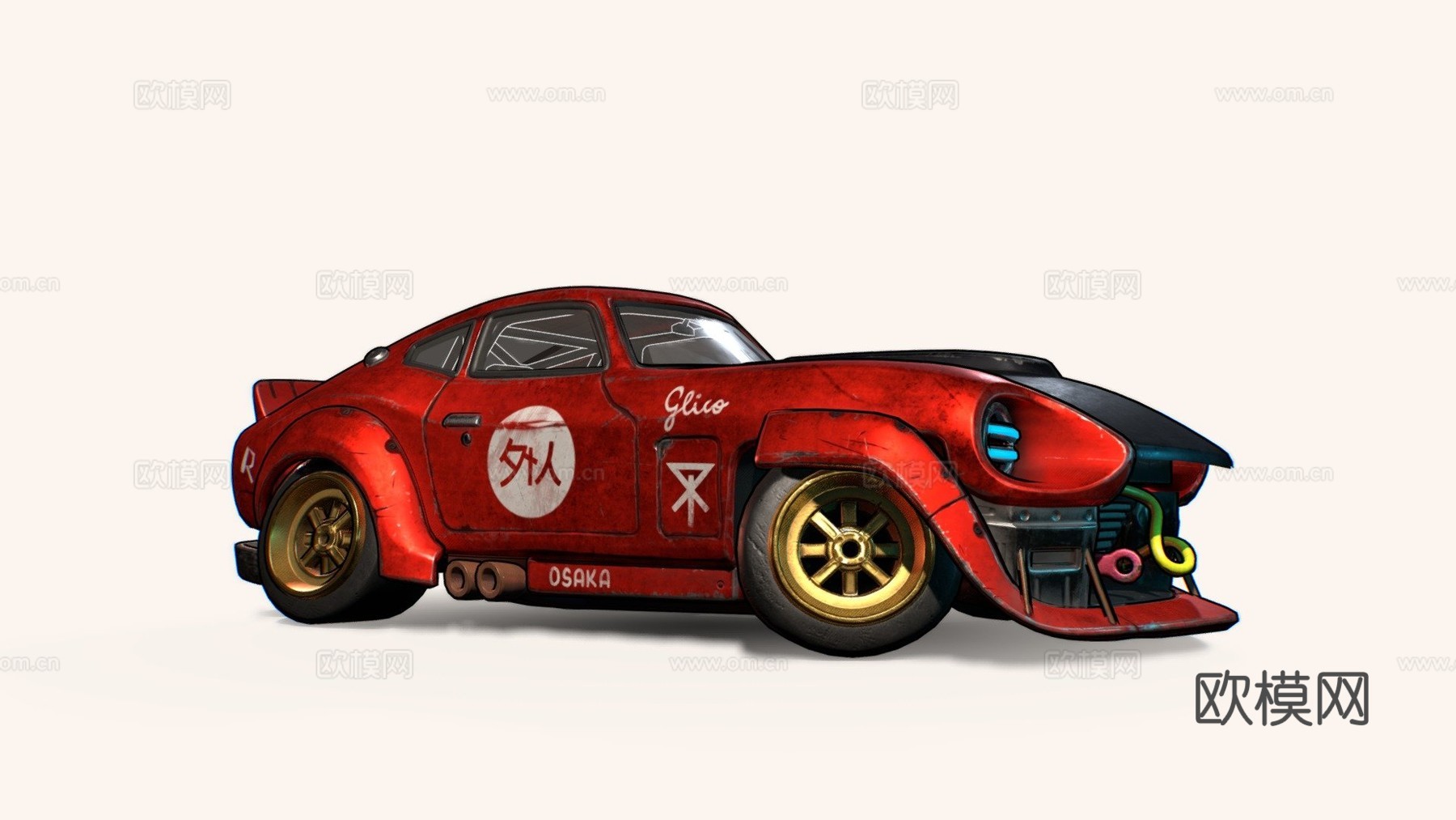 盖金-达特桑240Z3d模型下载（渲染图1）