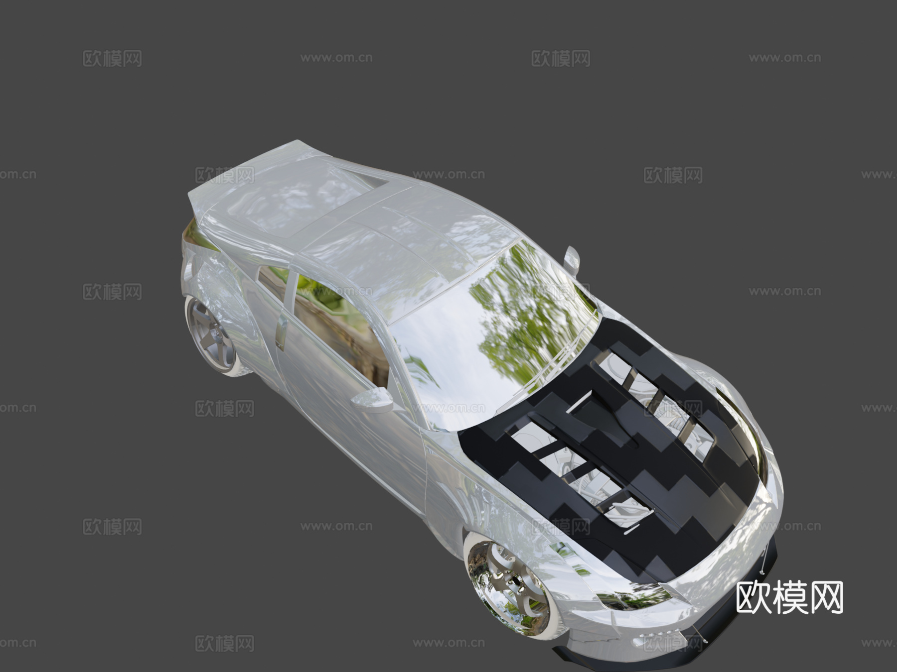 日产 350z Rocket Bunny3d模型下载（渲染图8）