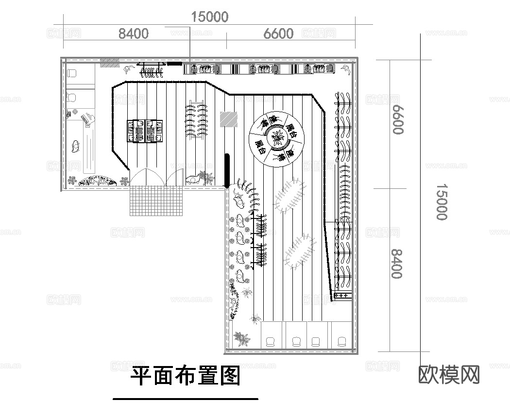 40平高档品牌女装男装店 最新全套施工图设计cad施工图