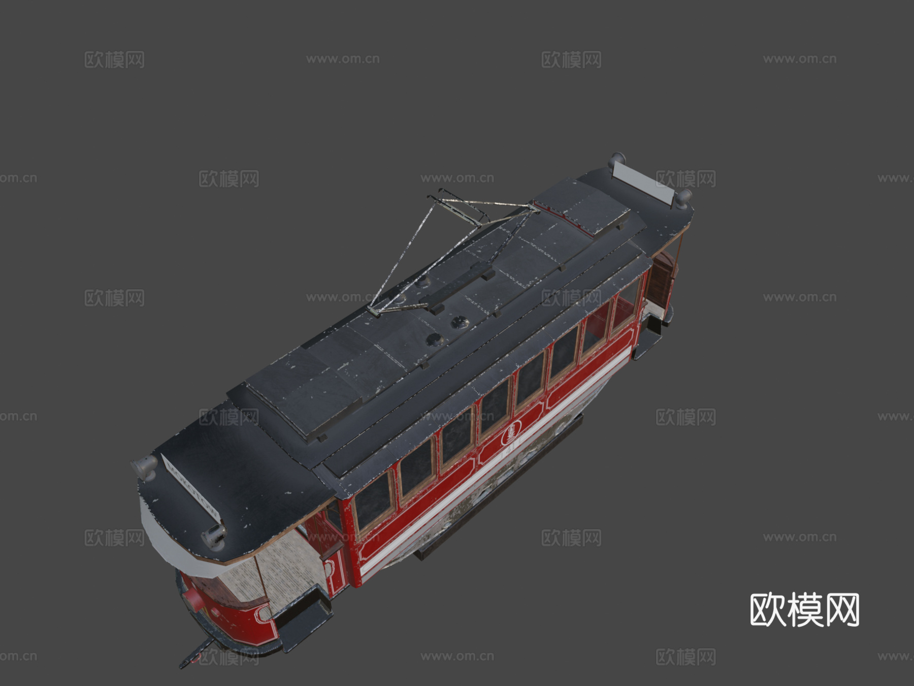 法尔肯里德A - 旧有轨电车3d模型下载（渲染图8）