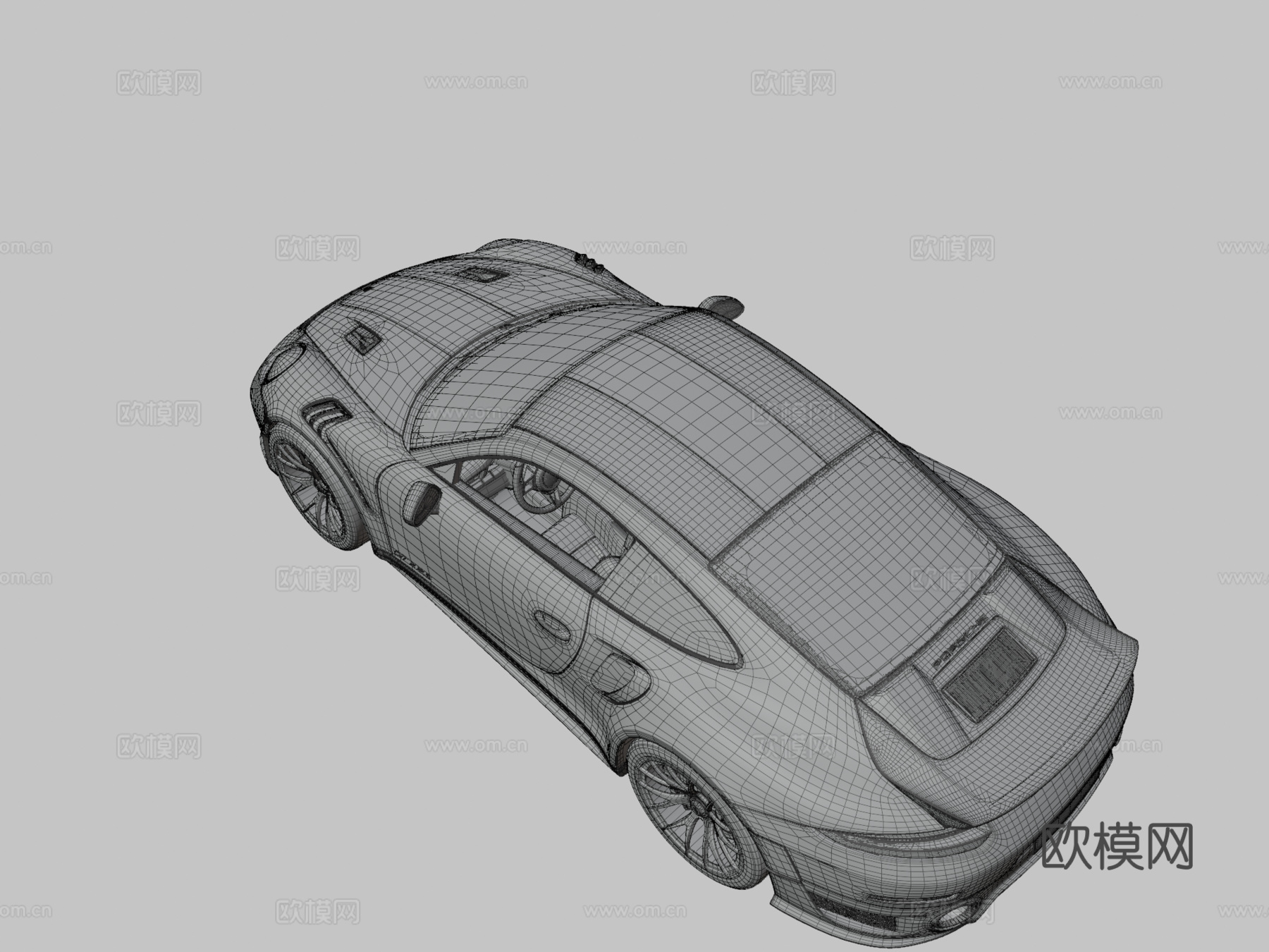 保时捷GT2RS3d模型3d模型下载（渲染图3）