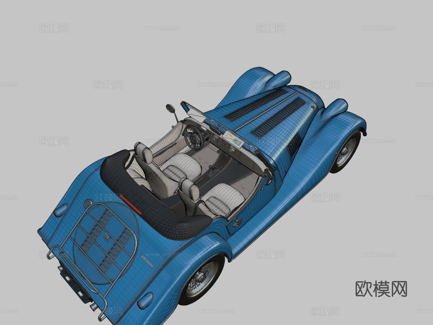 摩根加四3d模型下载（渲染图2）