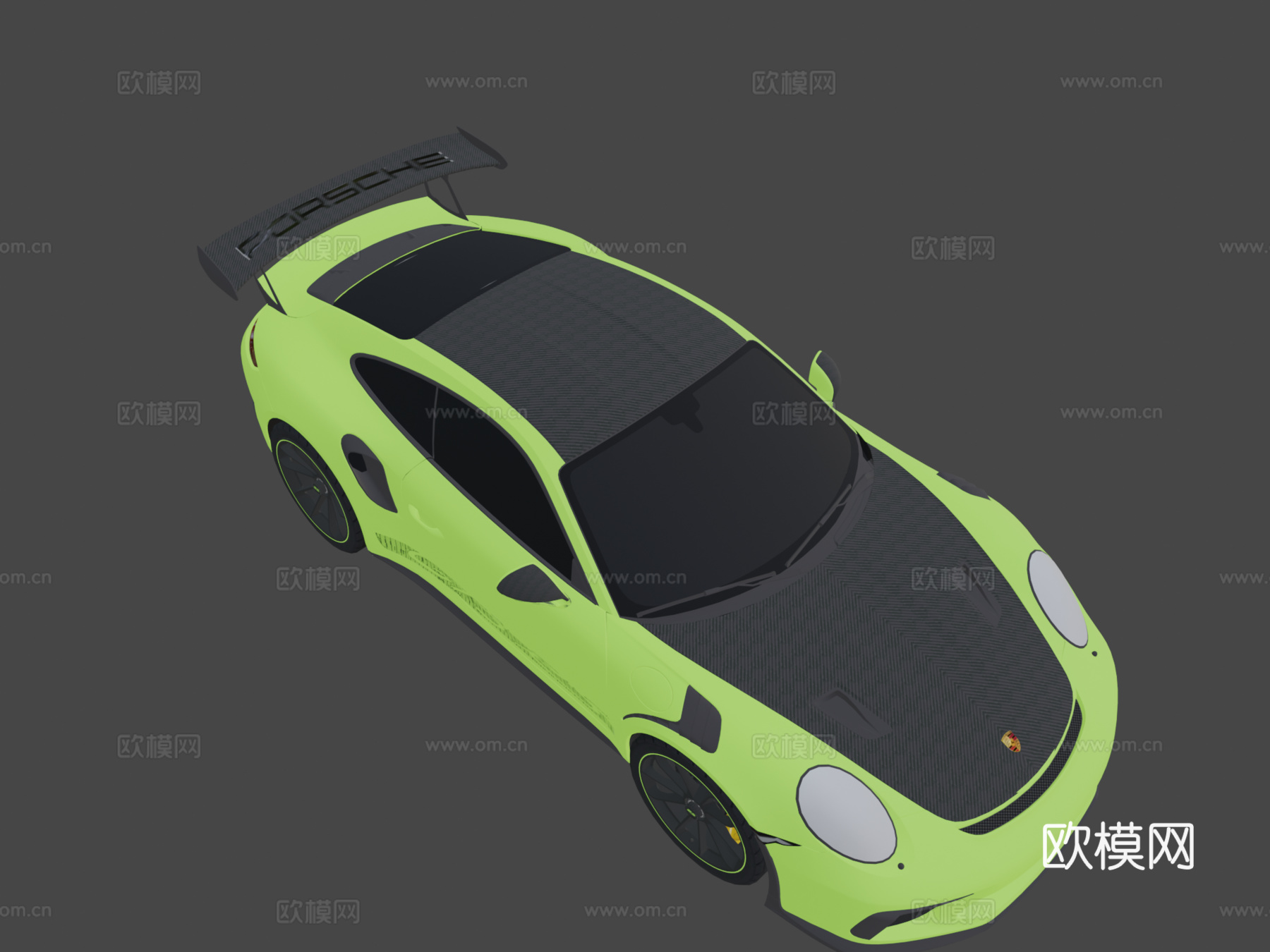 保时捷911（991-2）GT3 R.S.魏斯阿赫套件3d模型下载（渲染图8）