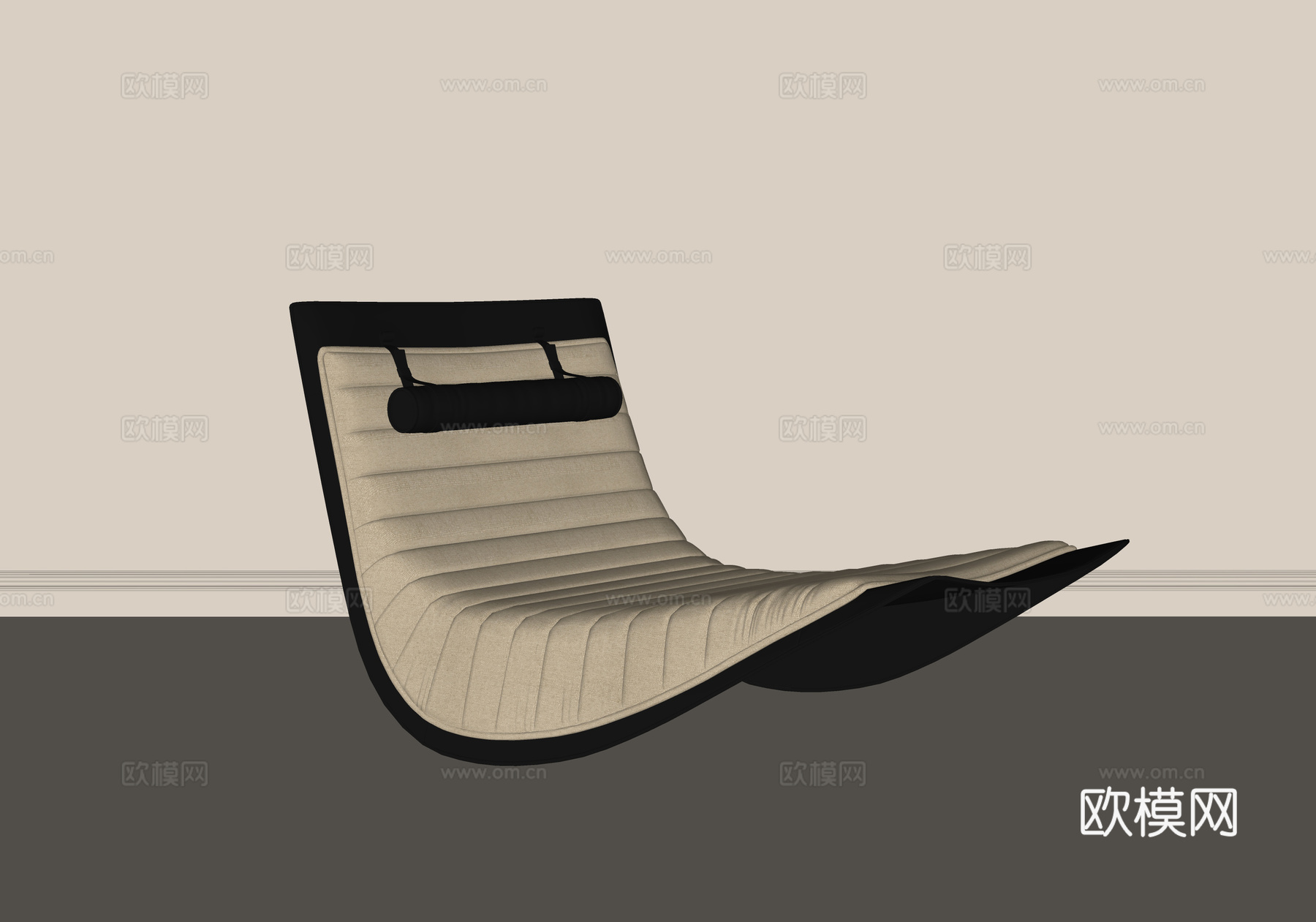 现代躺椅su模型