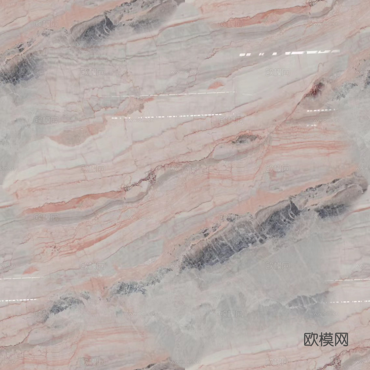 粉色无缝大理石