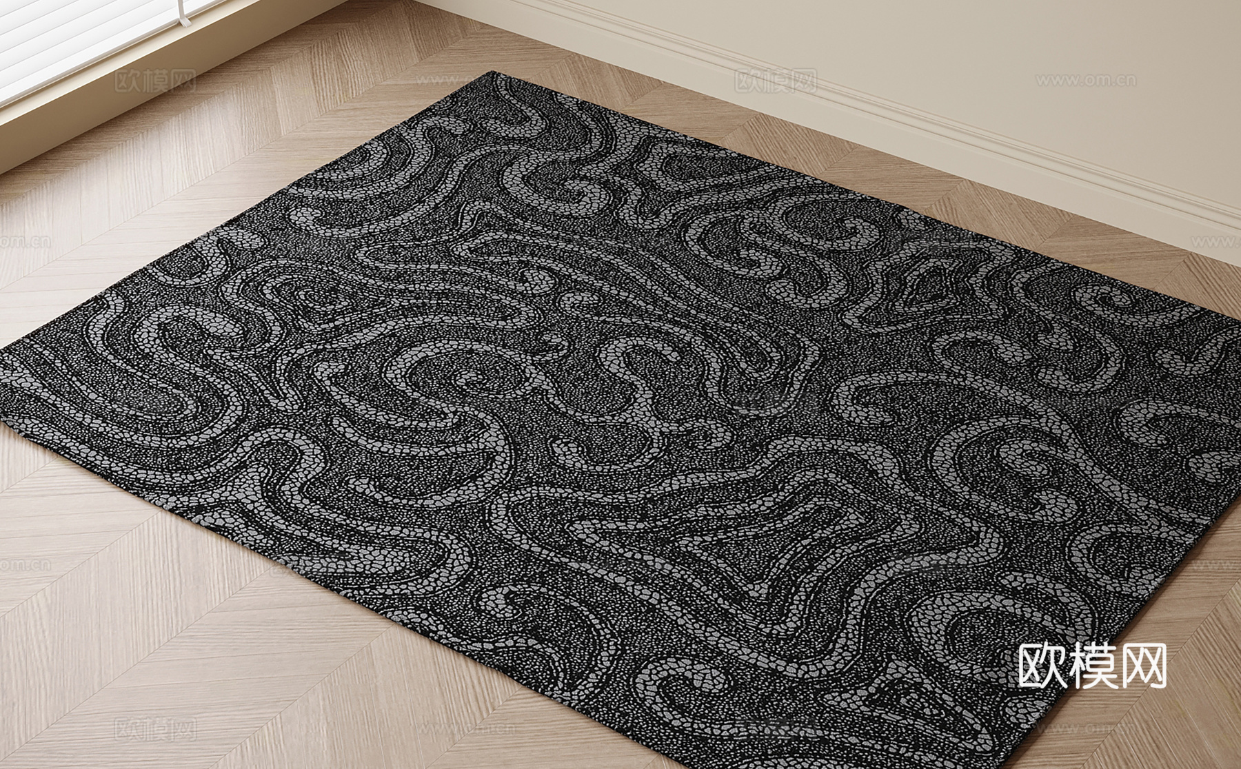 现代地毯su模型