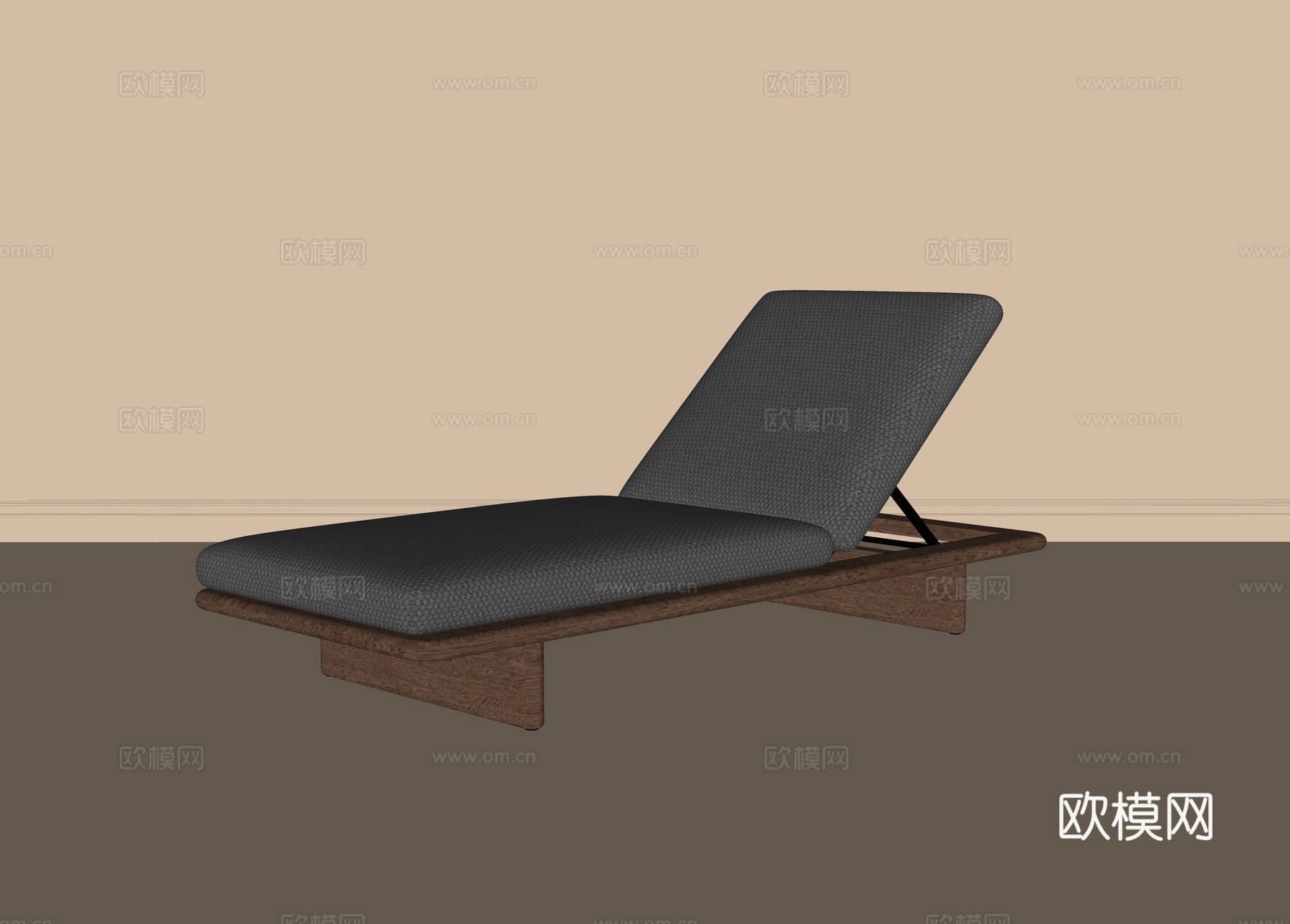 现代躺椅su模型