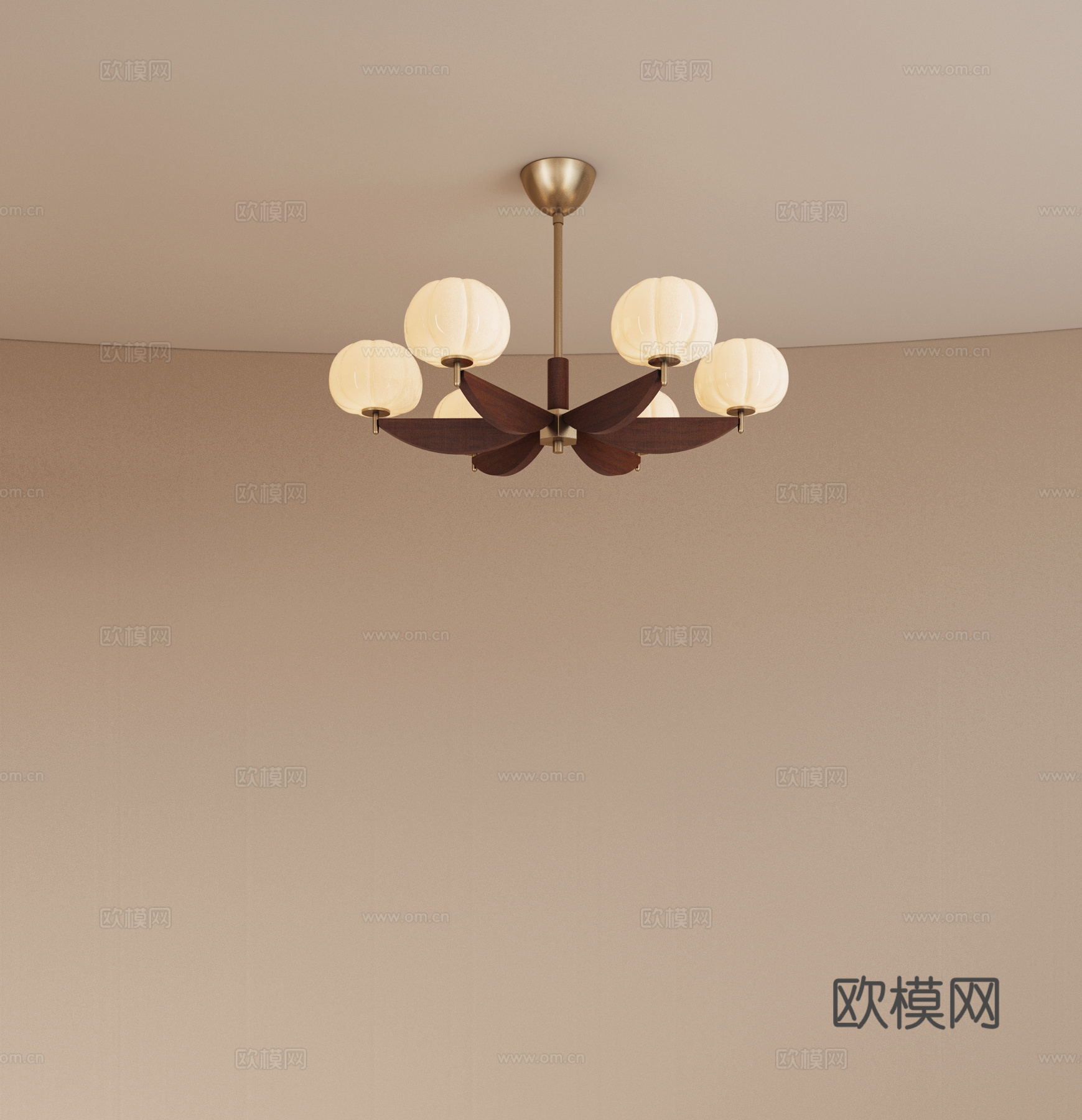 法式吊灯 客厅吊灯 多头吊灯 艺术吊灯su模型